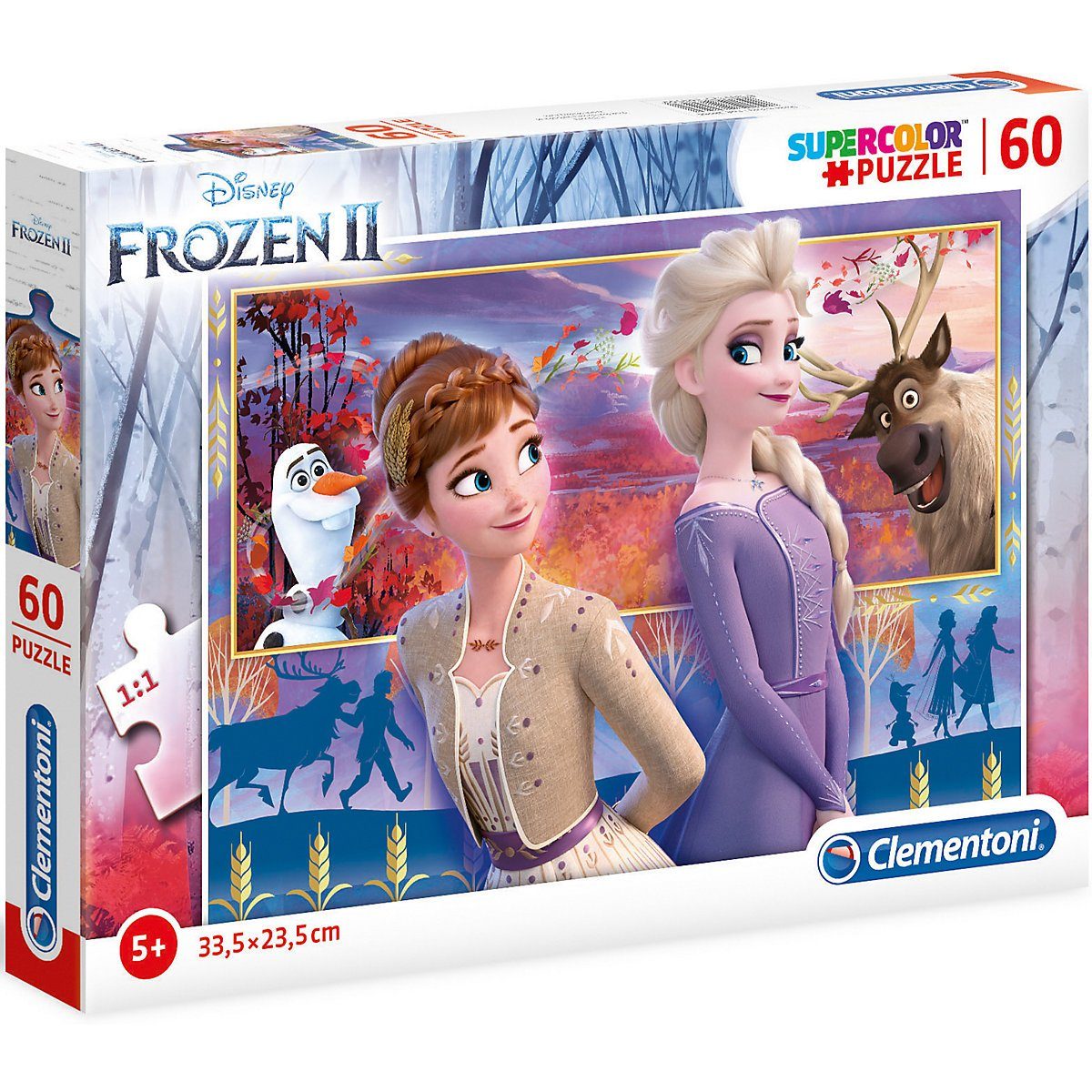 Kinderpuzzle Puzzle Kinder & Spiele Motiv Disney Frozen Anna und Elsa 2x60 Teile 