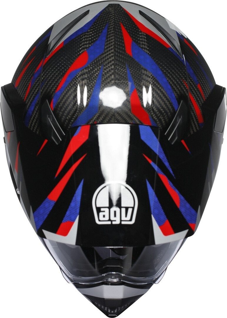 AGV Motorradhelm AX-9 Steppa 06 Helm, vorbereitet für Kommunikationssystem,integriertes Sonnenvisier