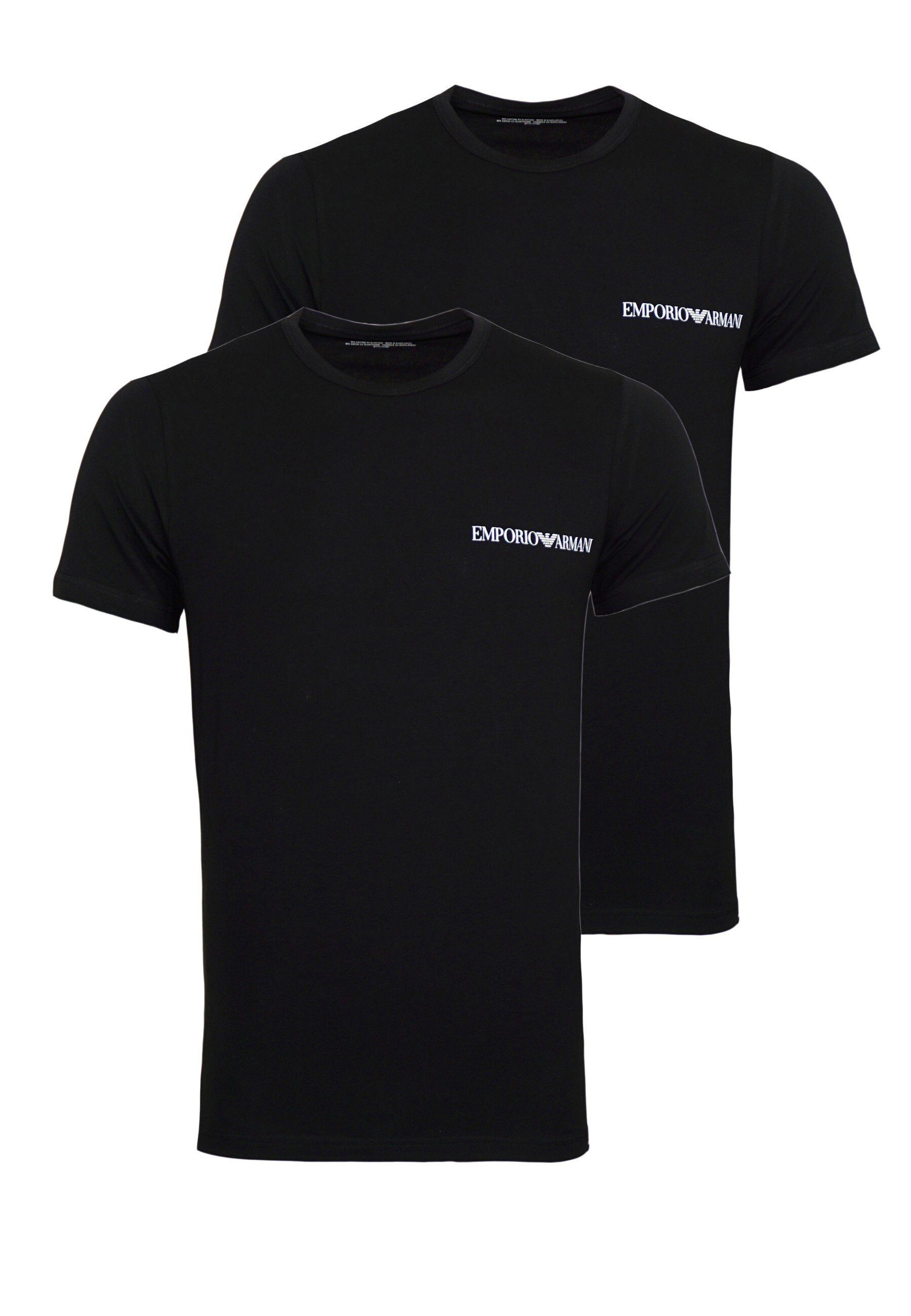 Emporio Armani T-Shirt T-Shirts 2 Pack Crew Neck (2-tlg) 17020 black / black