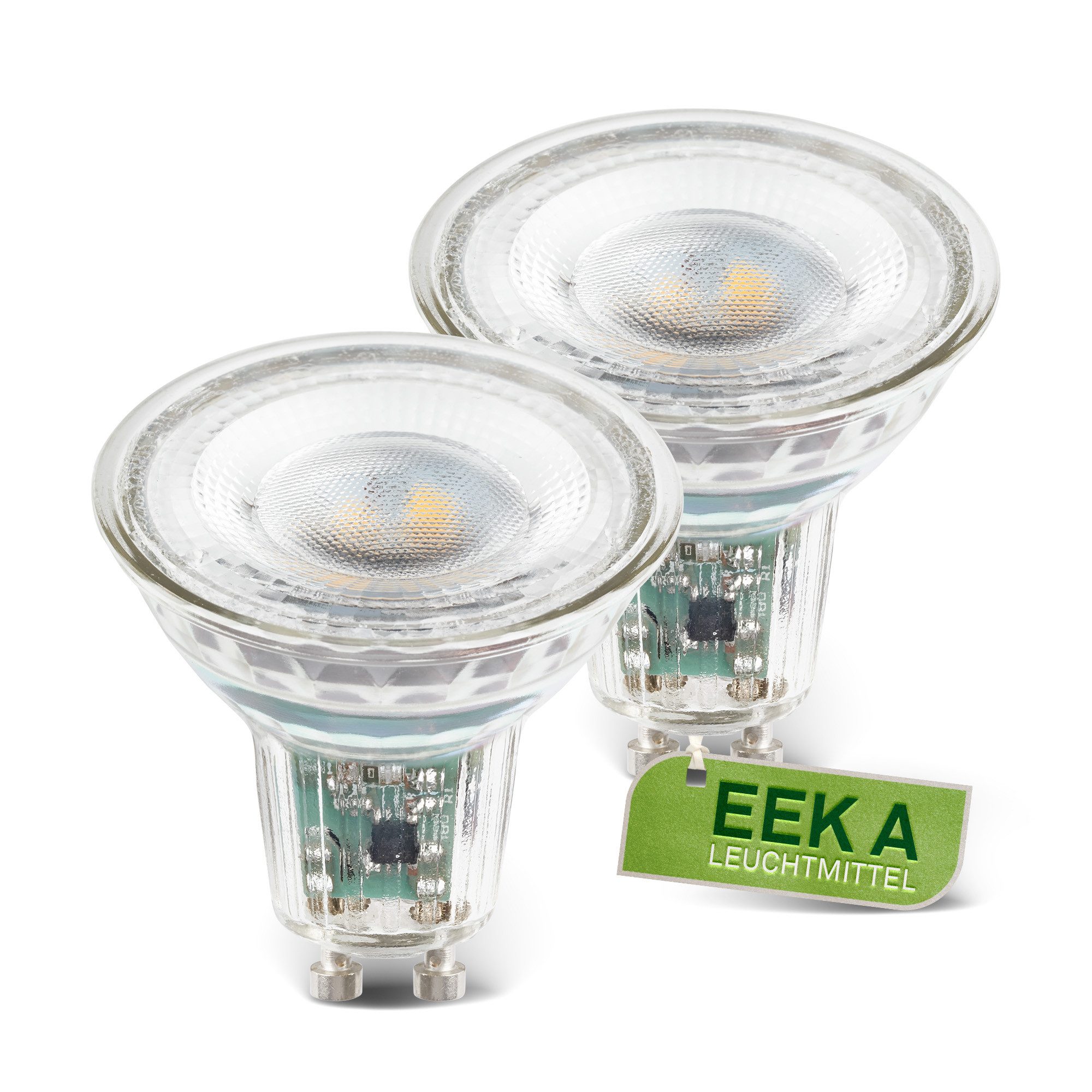 Briloner Leuchten LED-Leuchtmittel 2er Set EEK A Warmweißes Licht, GU10, E27, E14