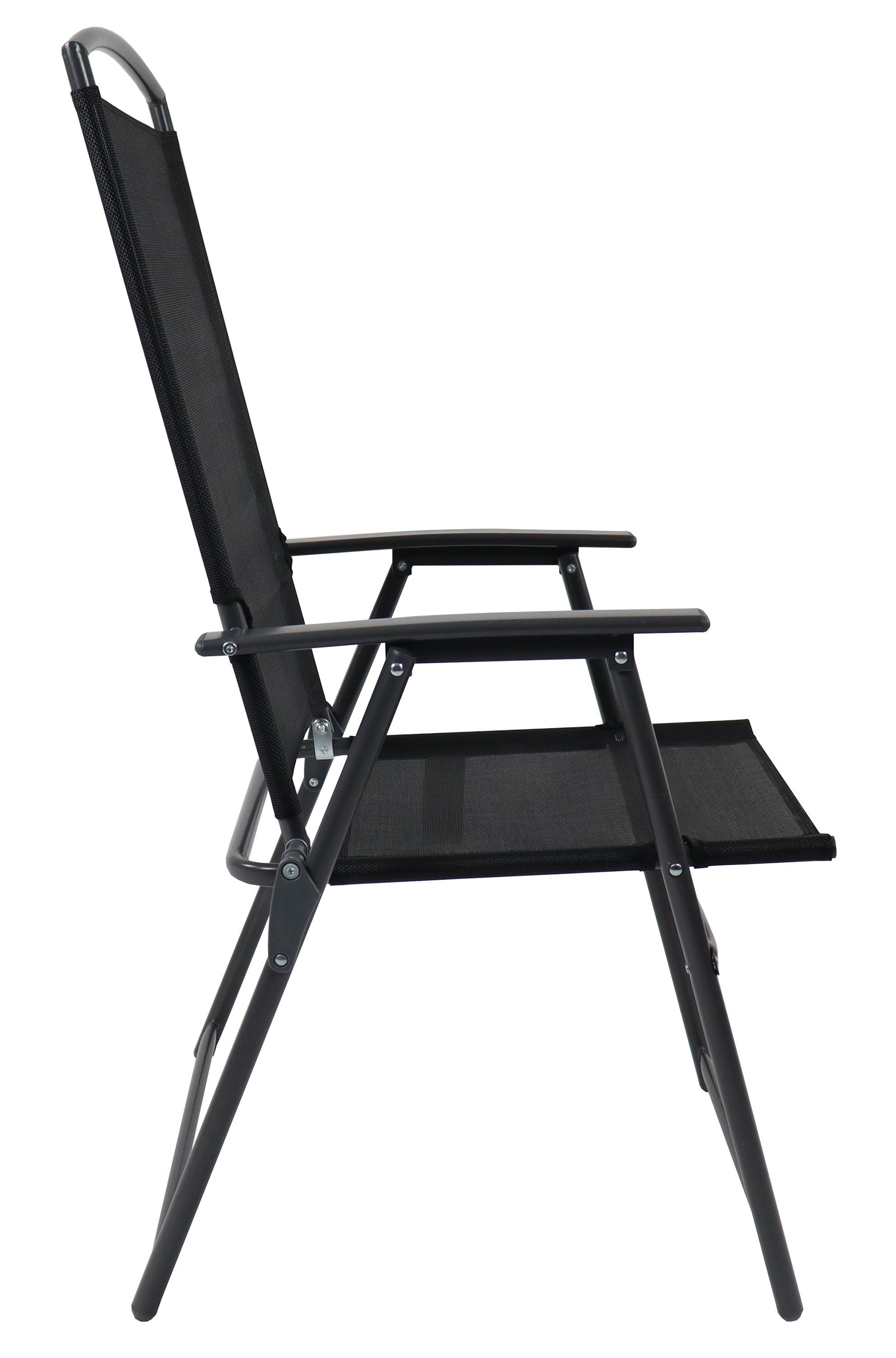 VCM Gartenstuhl Camping 105x61x56cm (2 St), 2er Set, Hochlehner, gespanntes Netzgewebe garantiert bequemes Sitzen