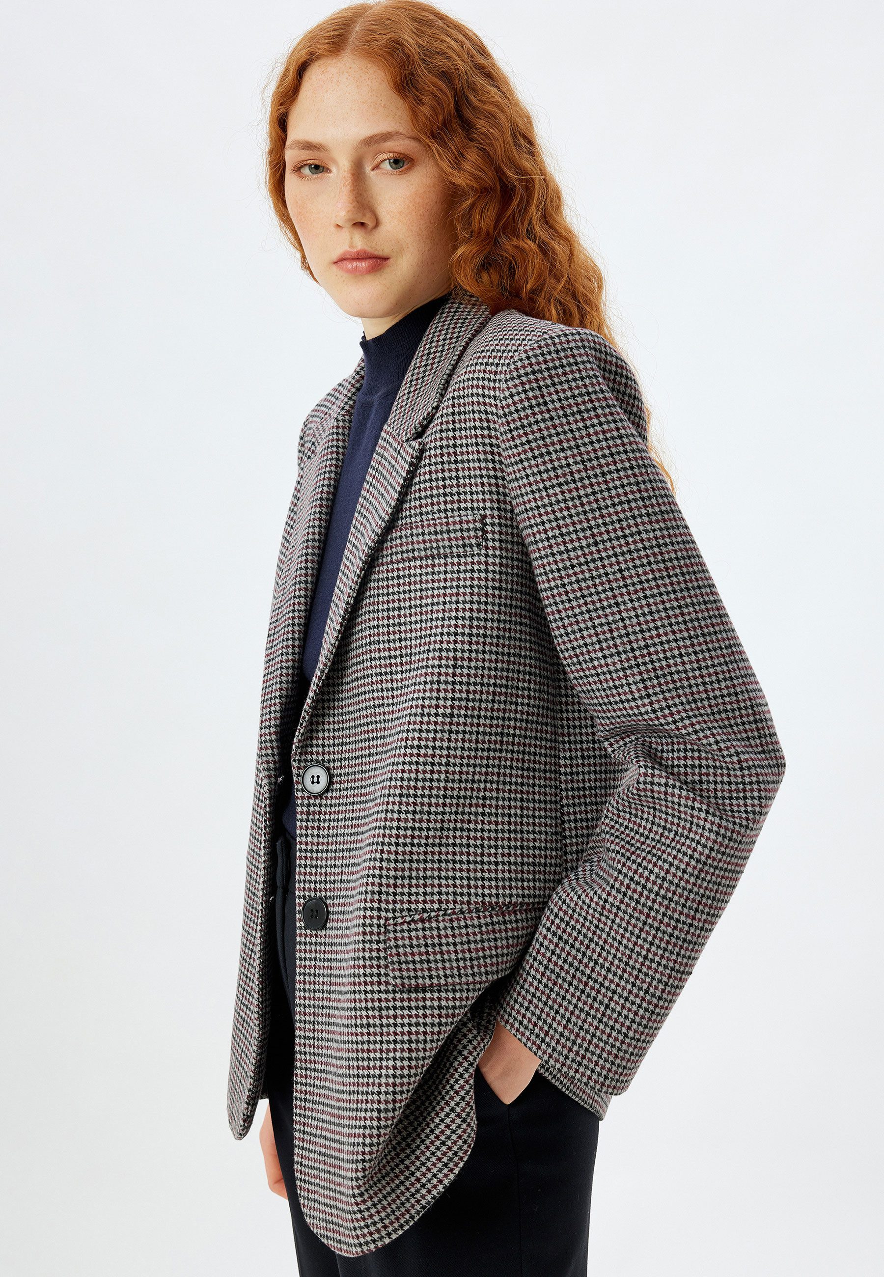 Jackenblazer Mit Knöpfen Oversize