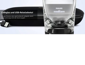 Philips Elektrische Zahnbürste Sonicare DiamondClean 9400 Elektrische Zahnbürste mit App,Drucksensor, Aufsteckbürsten: 1 St., Zahnbürsten, Schallzahnbürste elektrisch,Ladeetui, Elektrische Zahnbürste, Drucksensor SenseIQ, Zahn Reinigung Gerät