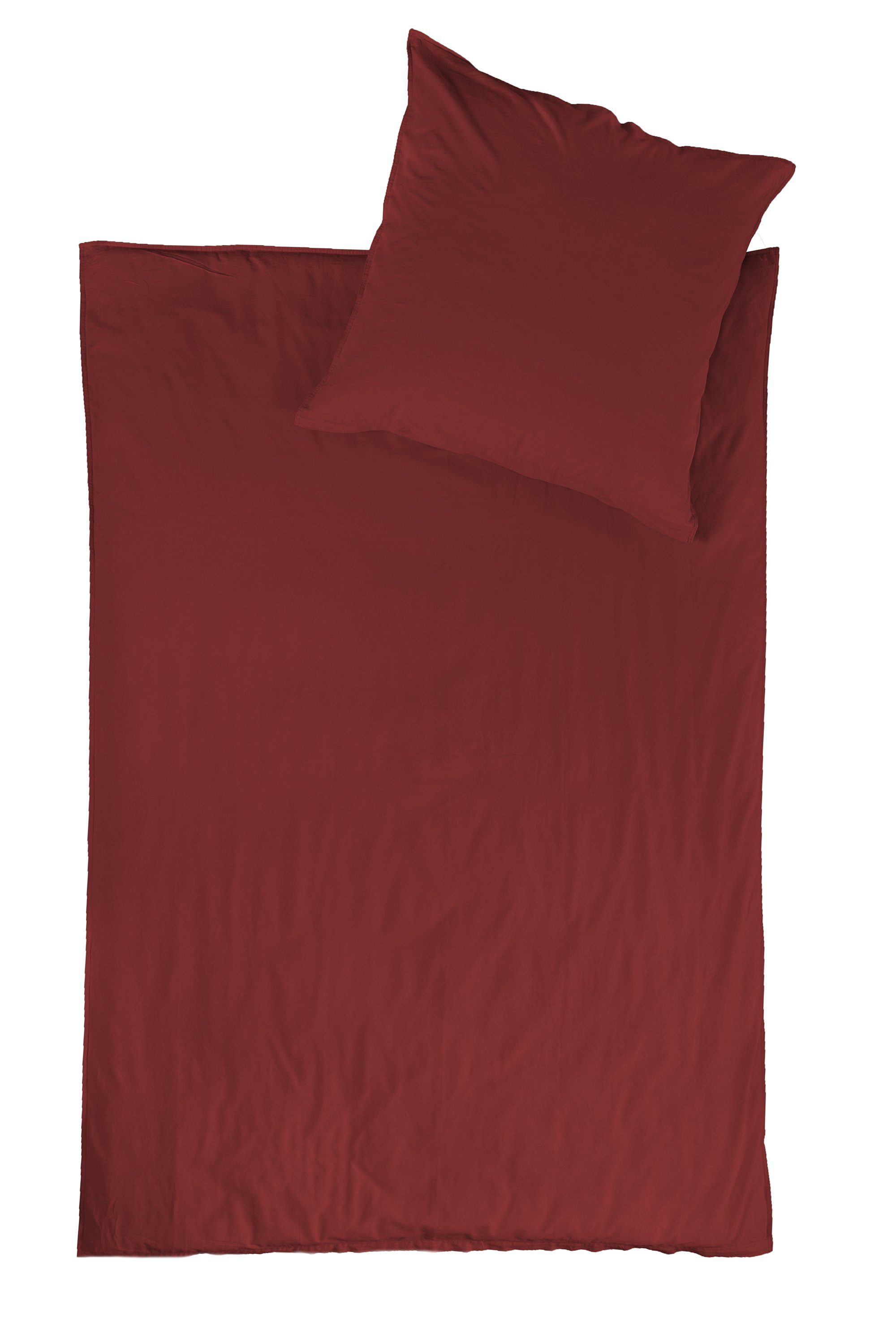 jilda-tex Bettwäsche Lissabon, Renforcé (Bio-Baumwolle), 2 teilig, unifarbe günstig online kaufen