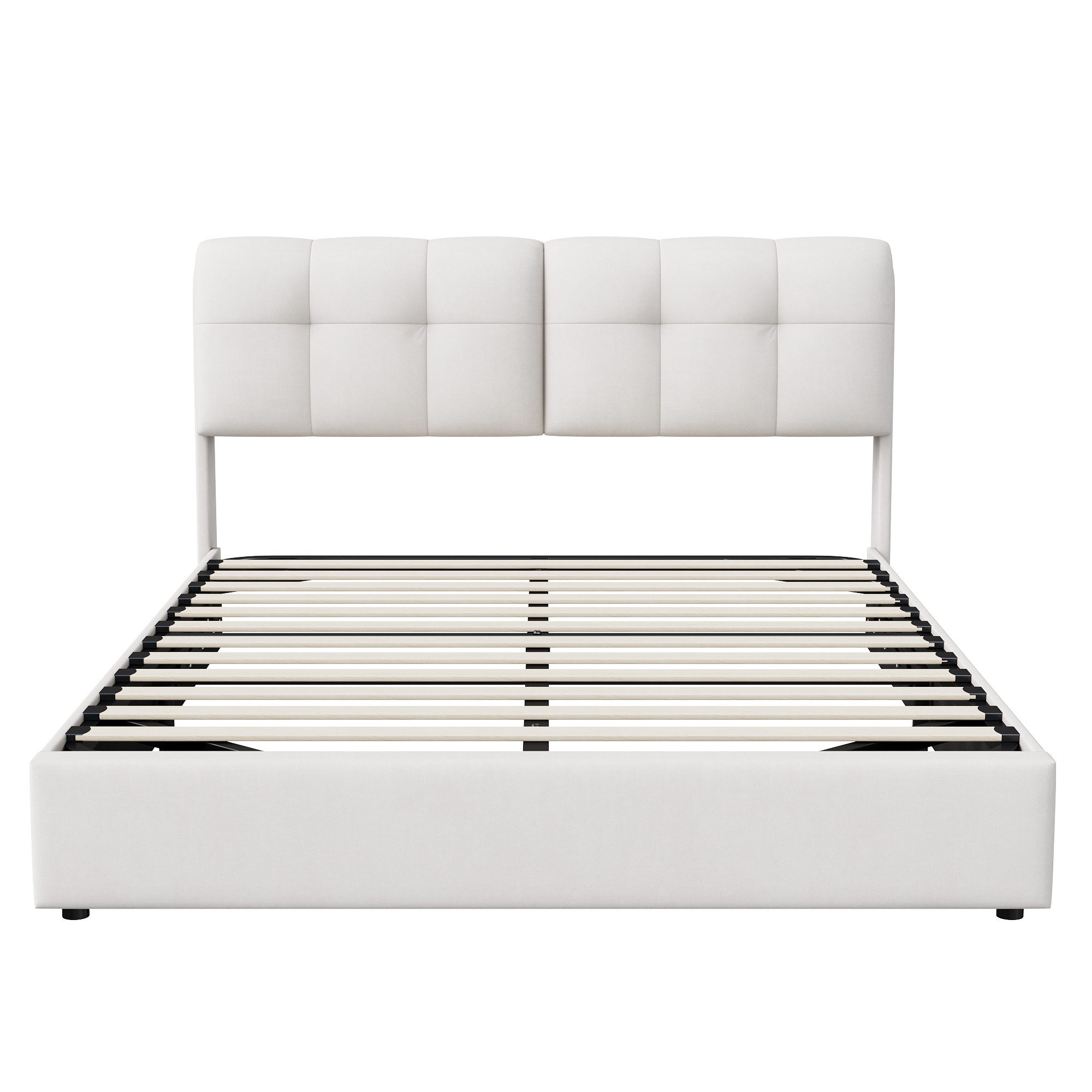 Gdood Polsterbett Stauraumbett Doppelbett, LED + günstig online kaufen