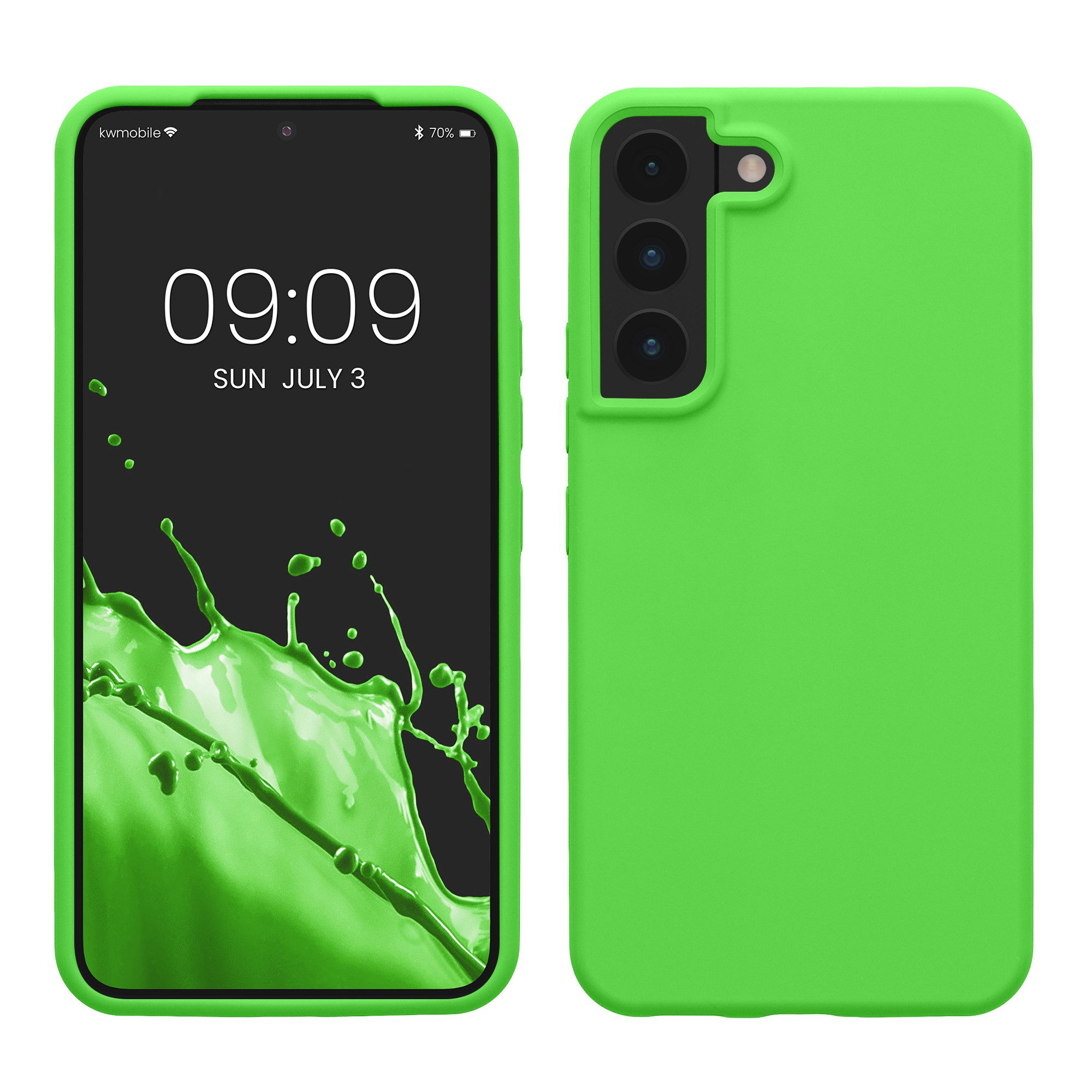 kwmobile Handyhülle Schutzhülle für Samsung S22 Hülle Silikon Case Handyhülle S22, Handyhülle Samsung S22 weiche Oberfläche mit kabellosem Laden