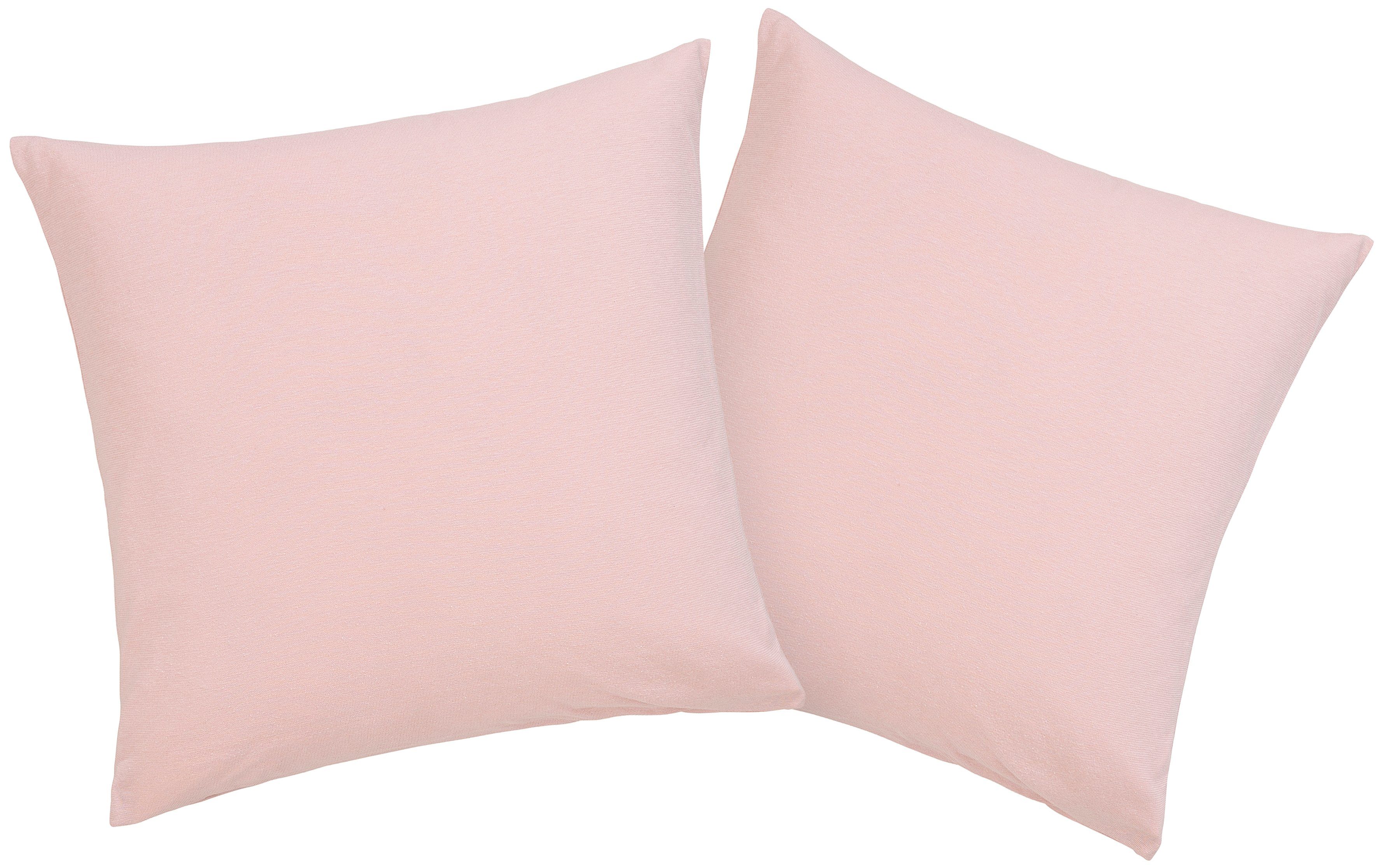 Home Cremona2, OEKO-TEX® diversen Kissenbezüge rosé (2 Größen, Kissenbezug zertifiziert STANDARD affaire in by Stück), 100