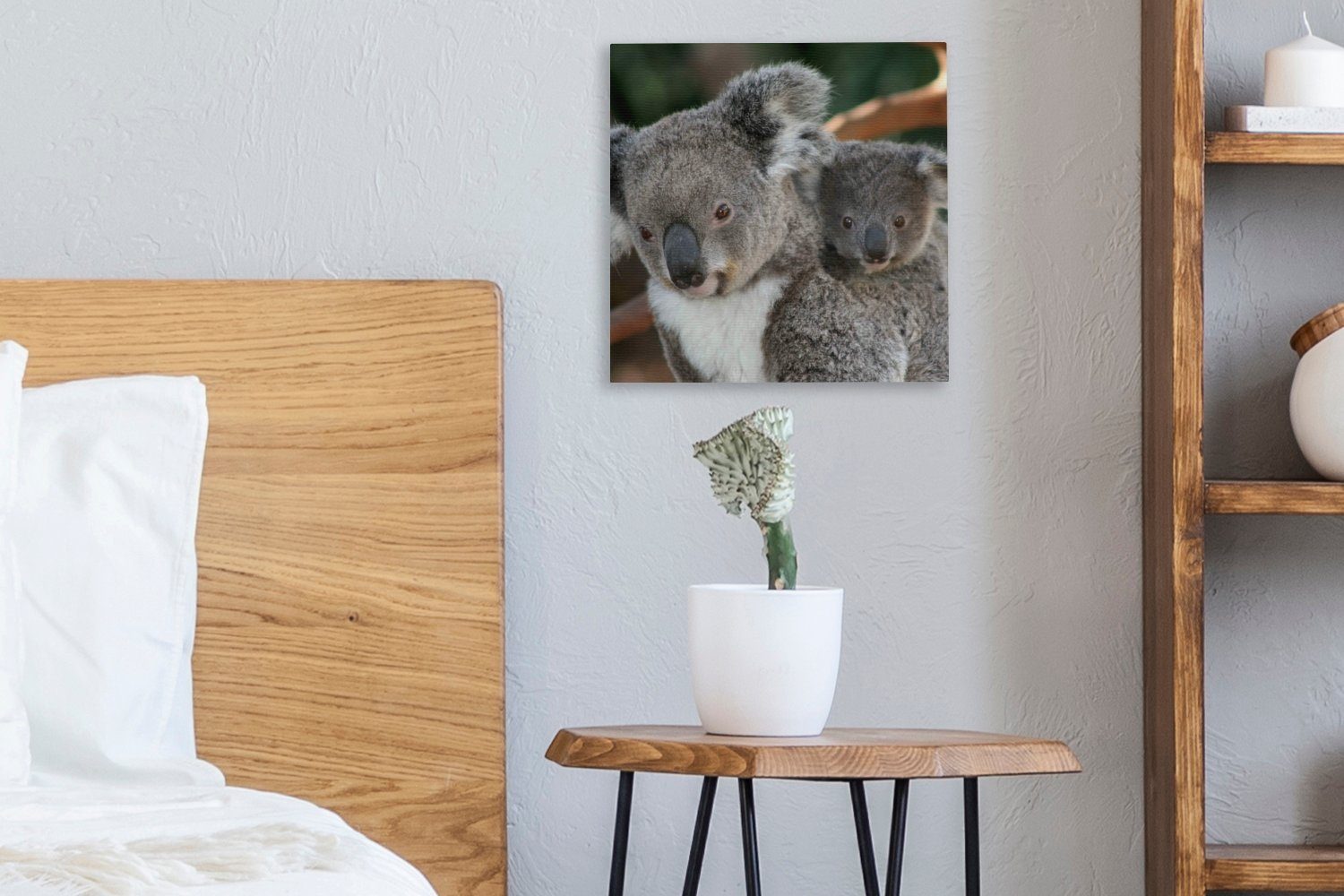 Schlafzimmer (1 Vater Wohnzimmer - Jungen für Sohn Leinwand - - Bilder St), Koalas - Mädchen, Leinwandbild OneMillionCanvasses®