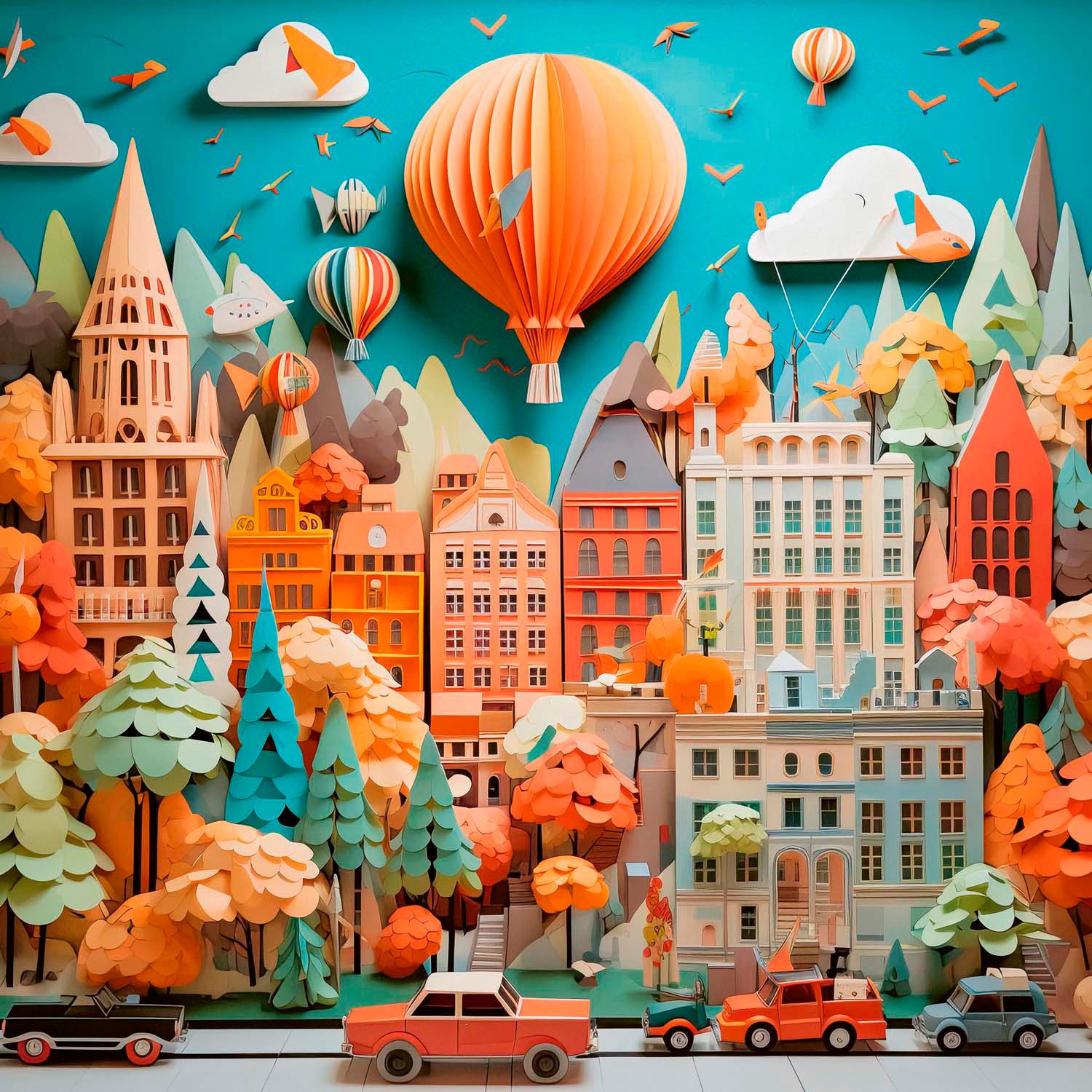 HEYE Puzzle Townscape / Paper-Like, 1000 Puzzleteile, Made in Germany günstig online kaufen