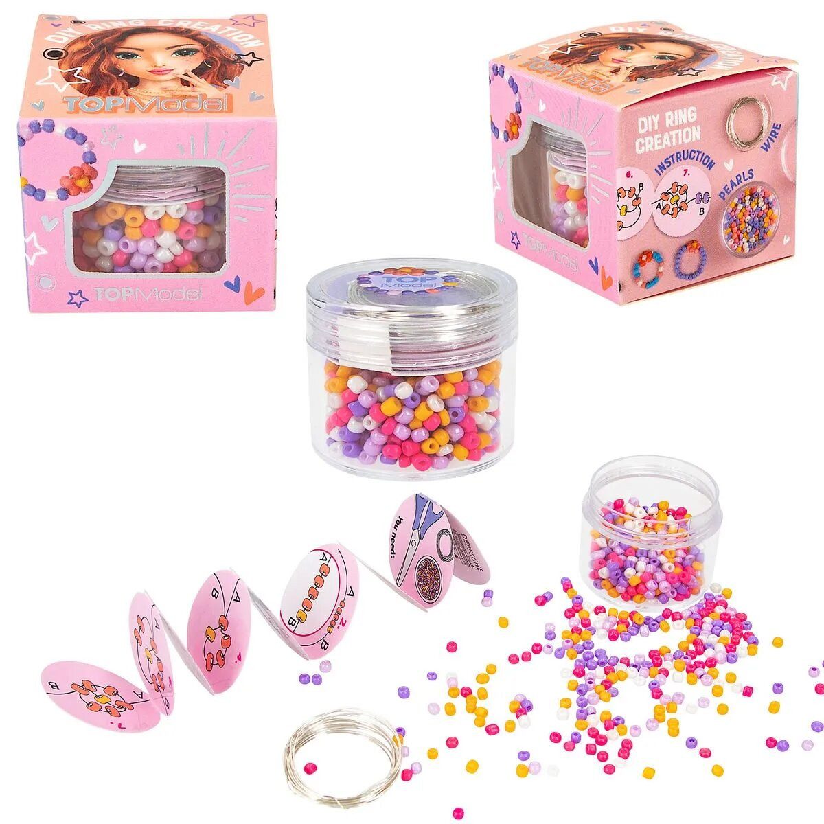 Schmuckset Depesche TOPModel DIY Ring Creation, 1 Stück, 2-fach sortiert