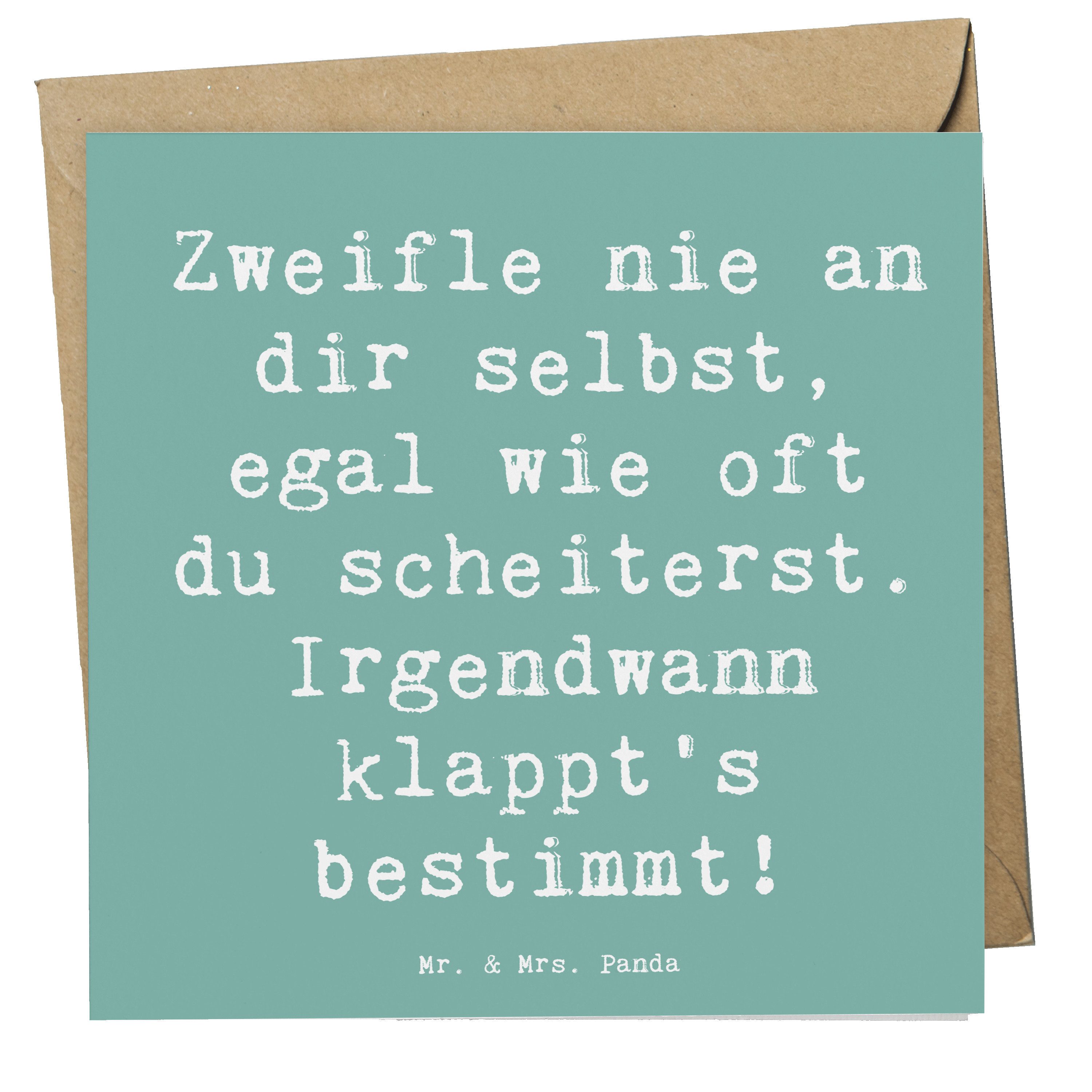 Grußkarte Glaube an sich selbst - Meeresbrise - Geschenk, gescheiterte Versuche