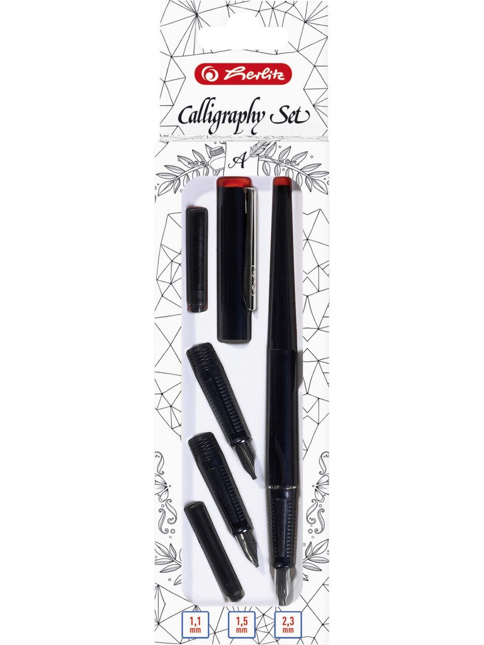 Kalligraphie-Stift herlitz Kalligrahie Set 5 teilig