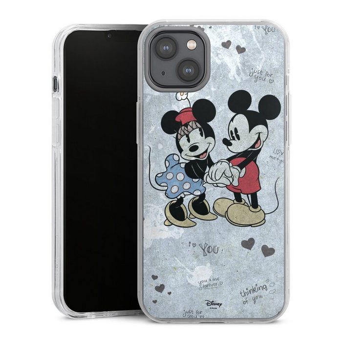 DeinDesign Handyhülle Disney Mickey & Minnie Mouse Vintage Mickey&Minnie In Love Apple iPhone 14 Plus Hülle Bumper Case Handy Schutzhülle