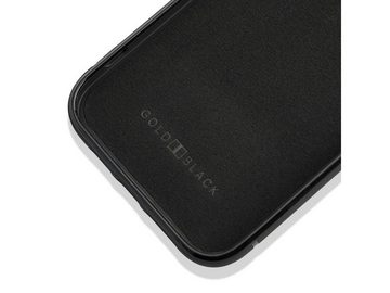GOLDBLACK Handyhülle iPhone 13 Pro Leder Case mit Fingerschlaufe Kroko- 15,49 cm (6,10 Zoll)