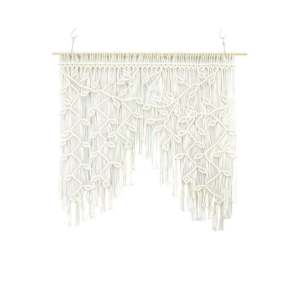Wandteppich Wandteppich handgemacht gewebte Vorhänge Türvorhang Blattmuster, FELIXLEO | Wandteppiche