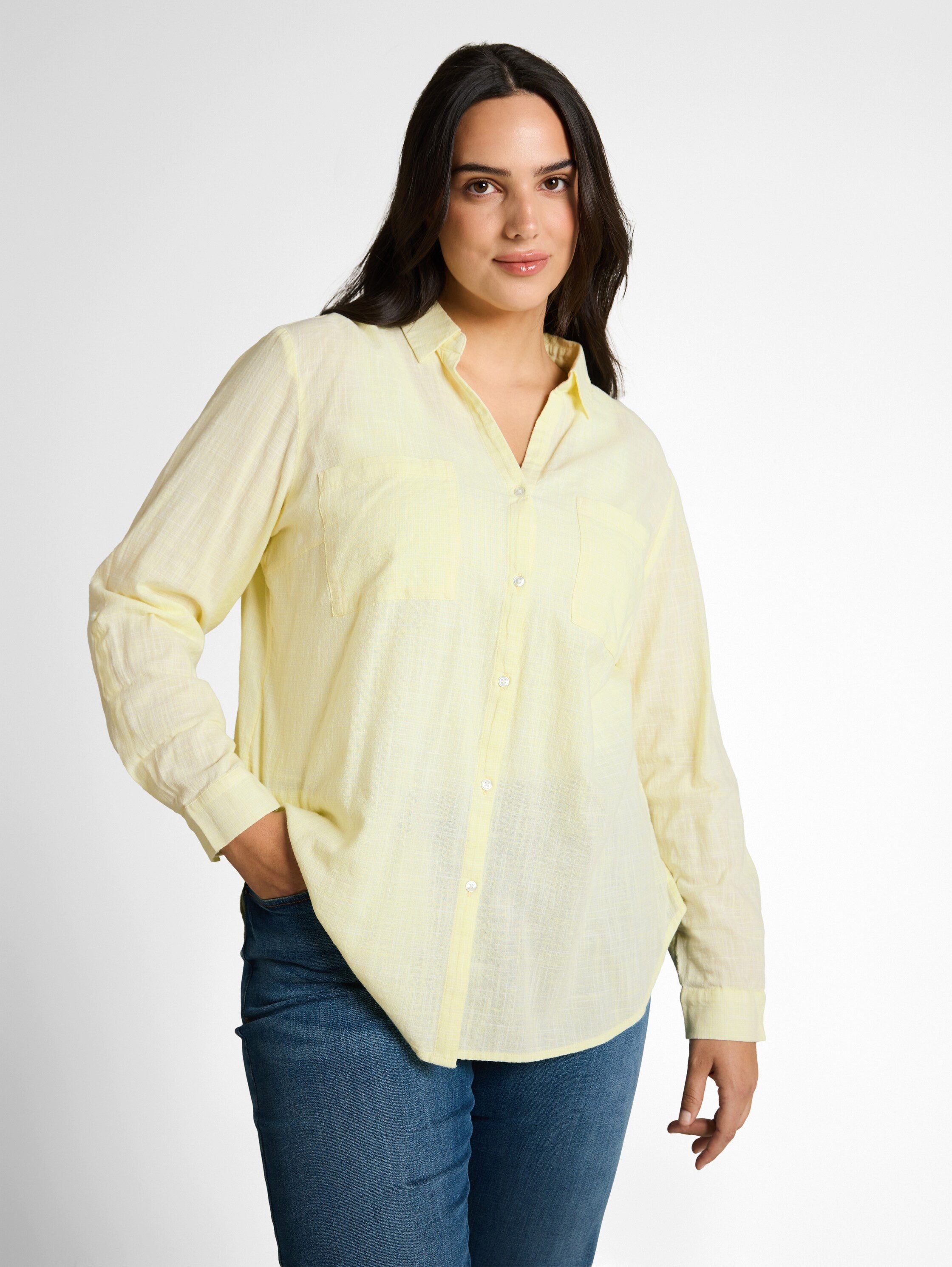 TOM TAILOR PLUS Shirtbluse mit aufgesetzten Brusttaschen günstig online kaufen