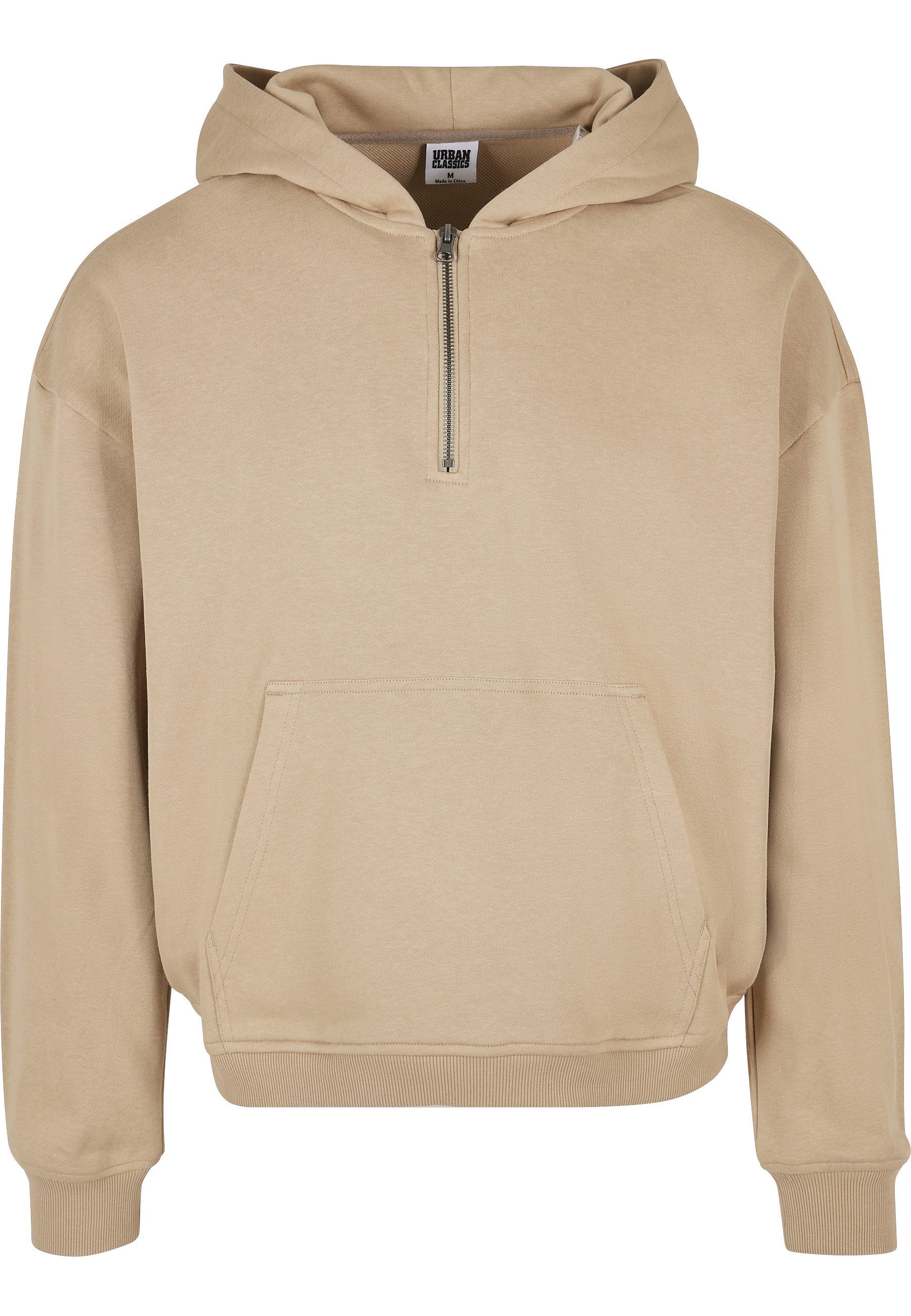Rundhalspullover Urban Classics Herren Boxy Zip Hoody