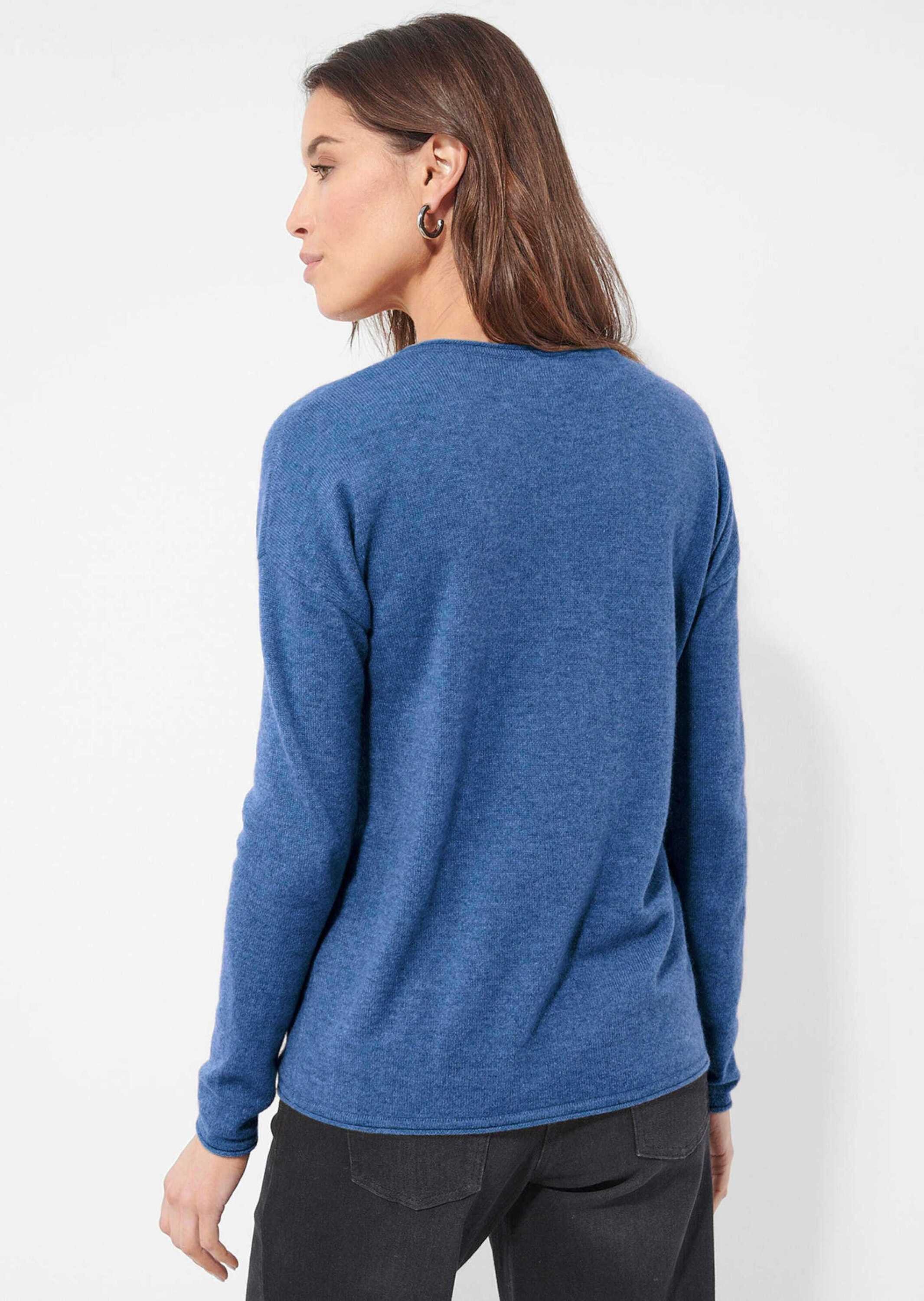 Alba Moda Strickpullover Pullover mit Rundhalsausschnitt