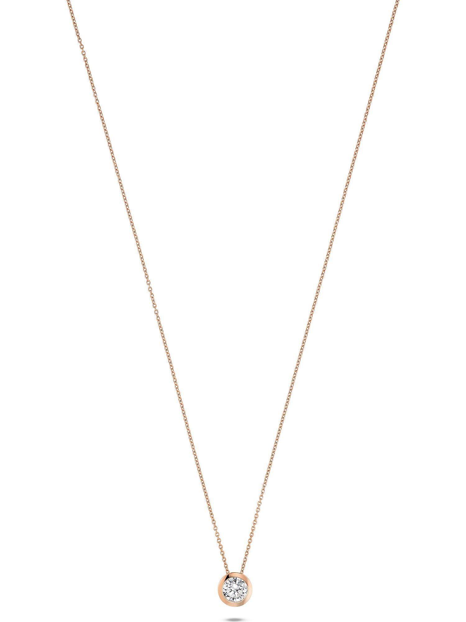 JETTE Silberkette JETTE Damen-Kette 925er Silber 1 Zirkonia, SOLITAIRE