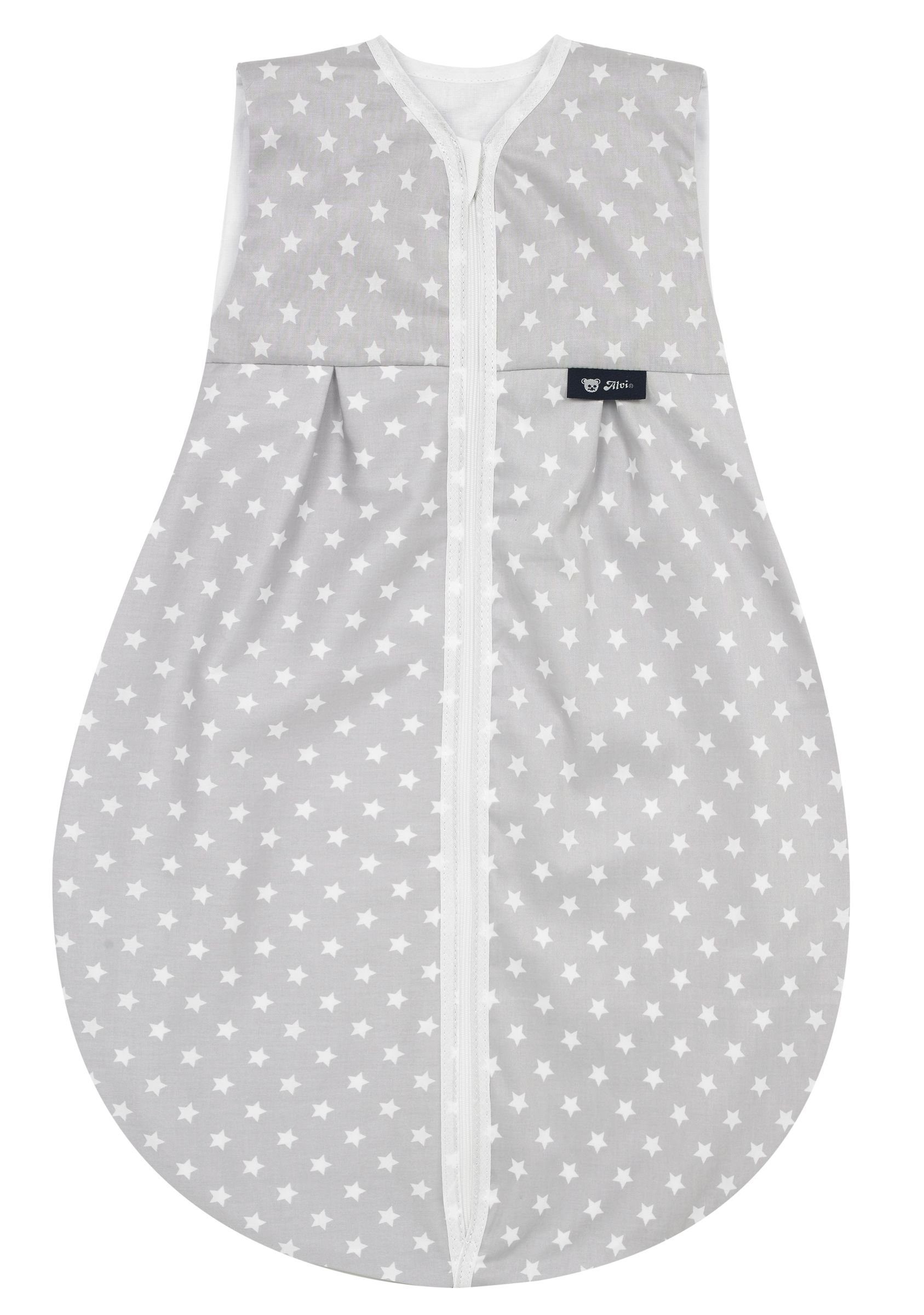 Babyschlafsack Baby Kugelschlafsack Molton Stars silber 608-9
