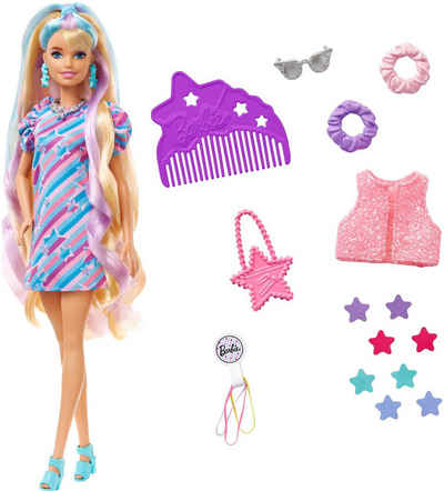 Barbie Anziehpuppe Totally Hair, blond/bunte Haare, inklusive Styling-Zubehör