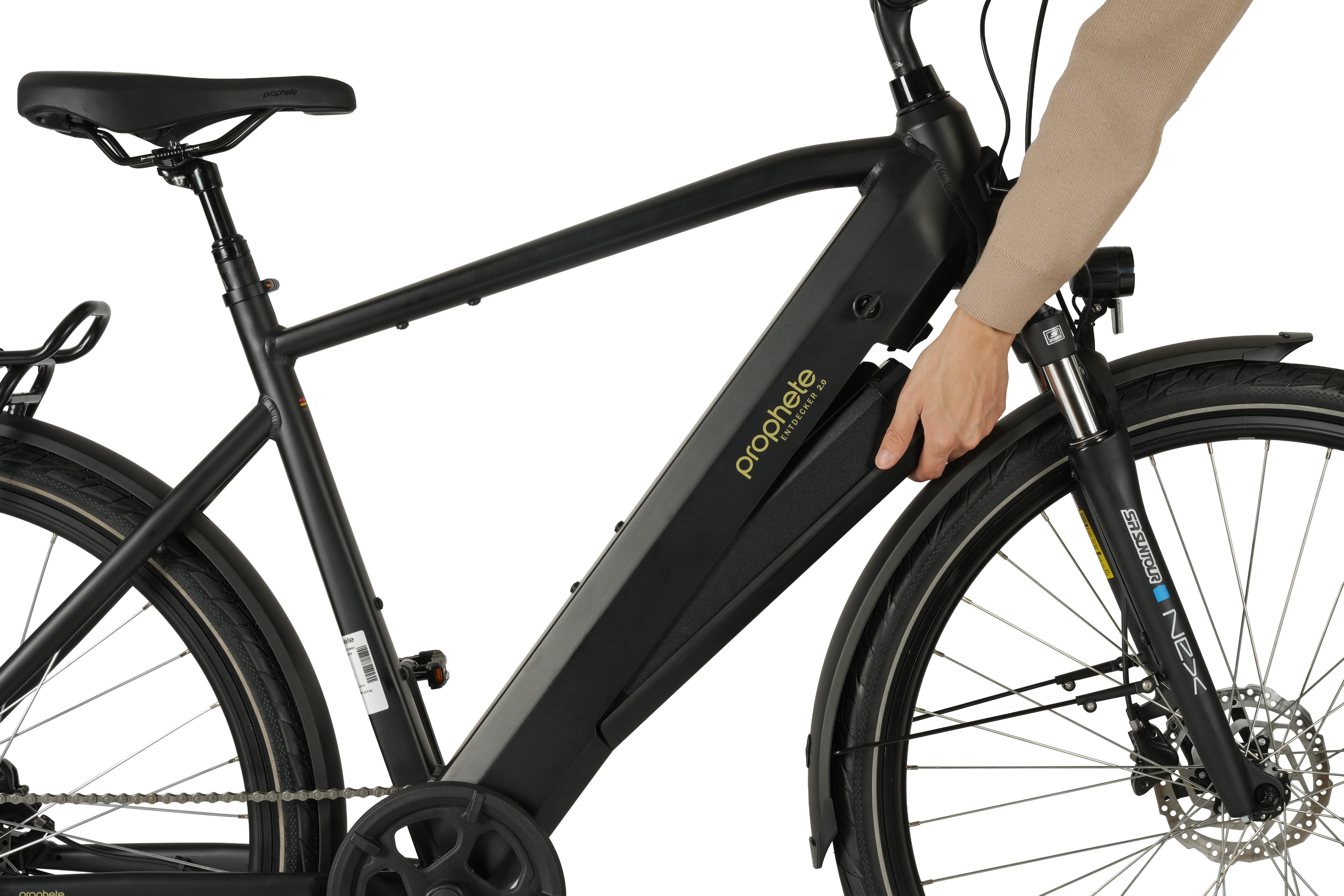 Prophete E-Bike Trekkingrad Entdecker 2.0, 8 Gang Shimano Altus Schaltwerk, Kettenschaltung, Heckmotor, 360 Wh