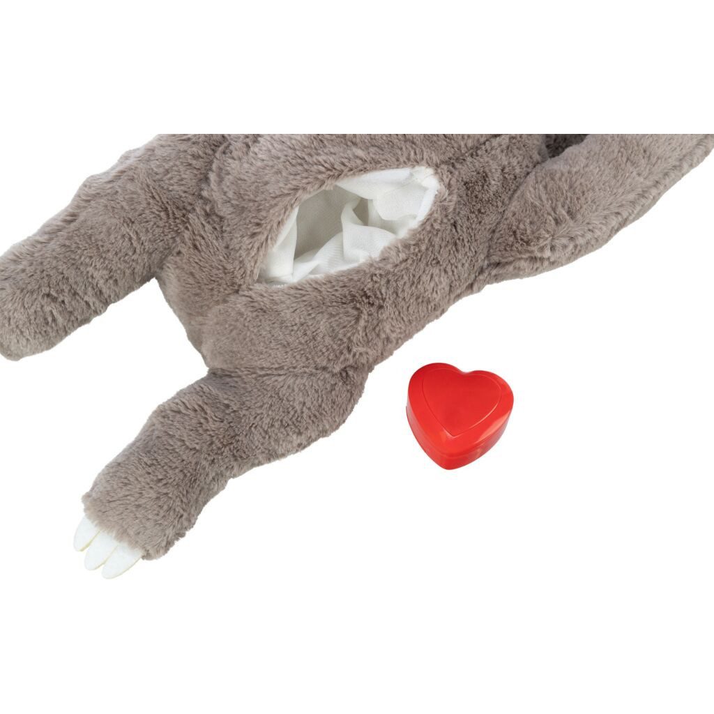 TRIXIE Spielknochen Junior Faultier Welpenspielzeug und Einschlafhilfe - diverse - 34 cm, Plüsch, Polyester