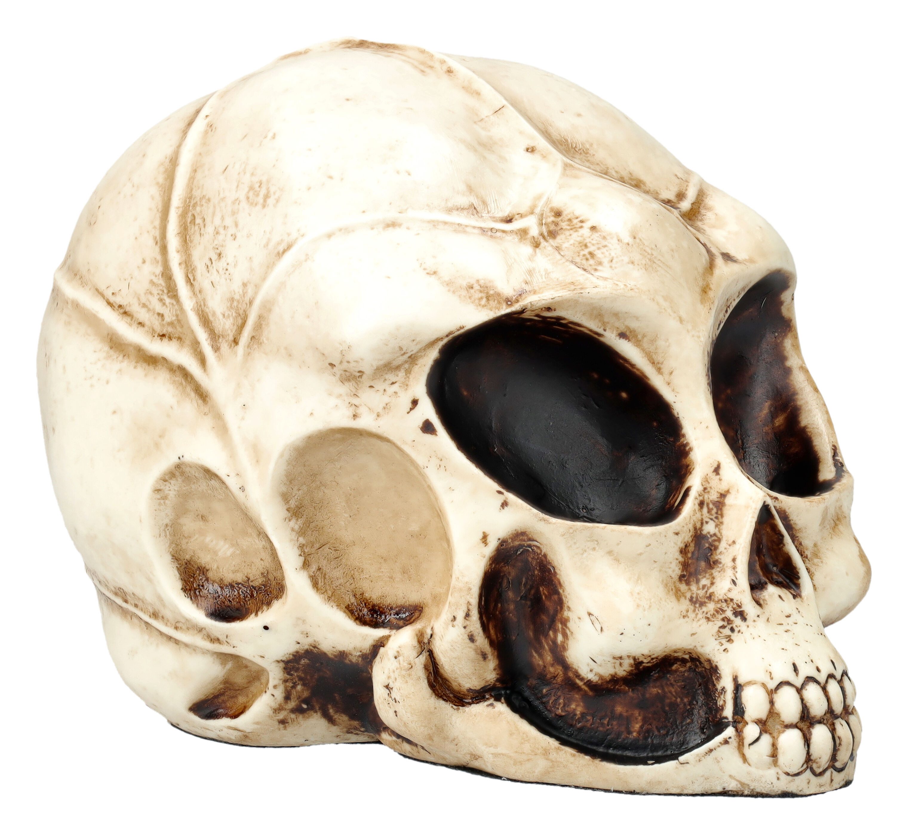 Figuren Shop GmbH Dekofigur Alien Totenkopf - Extraterrestrischer Besucher klein - Totenschädel