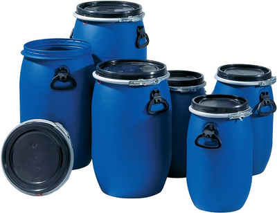 Graf Griff Weithalsfass 30l PE blau 2 Tragegriffe Einfüllöffnung-D.255mm GRAF m