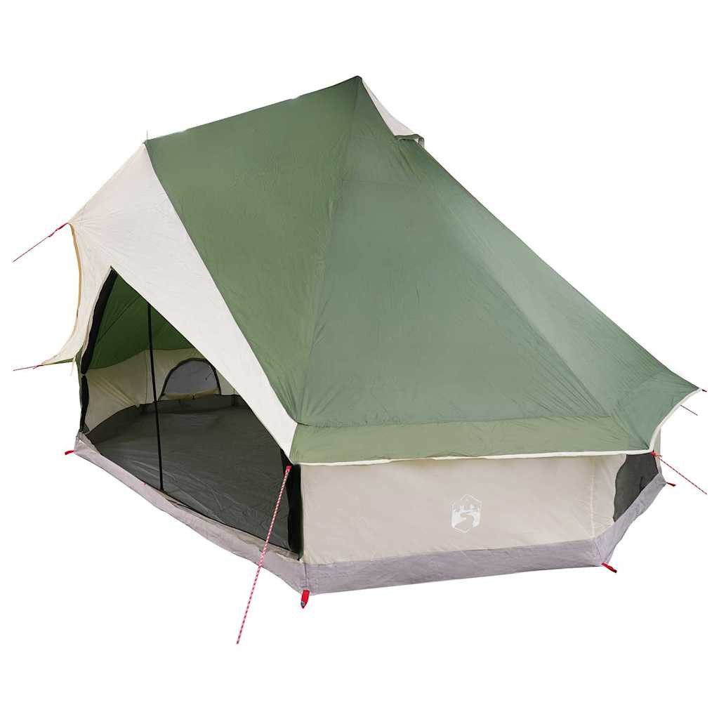 vidaXL Tipi-Zelt Familien-Tipi-Zelt mit Dach Grün günstig online kaufen