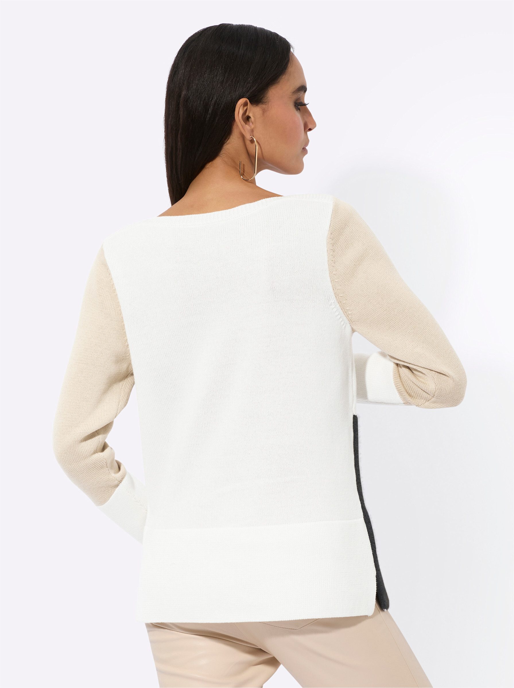 creation L Strickpullover Pullover Langarm Jersey