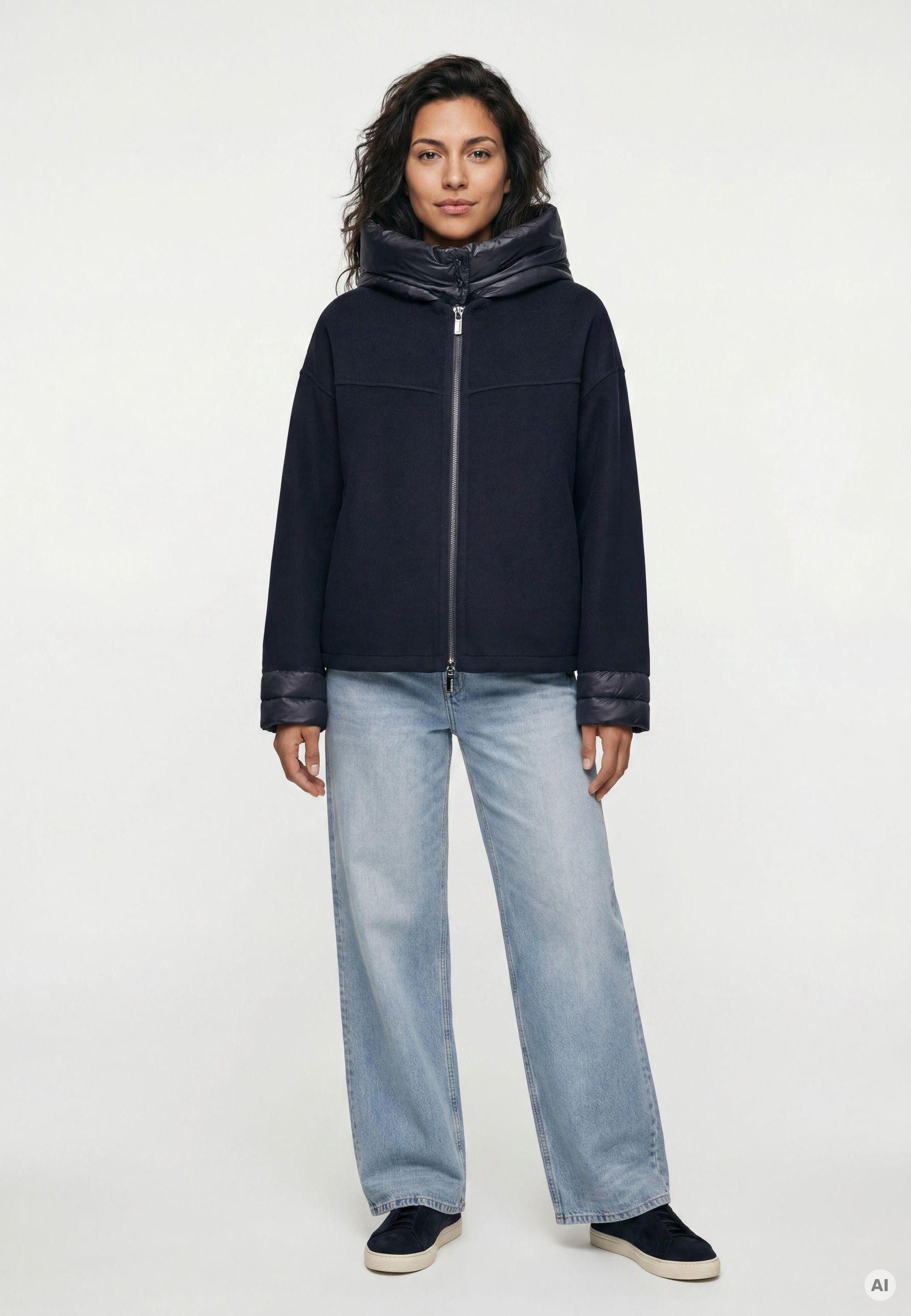 Milestone Wolljacke MSMaddy Damen Jacke Wolle casual, sportlich