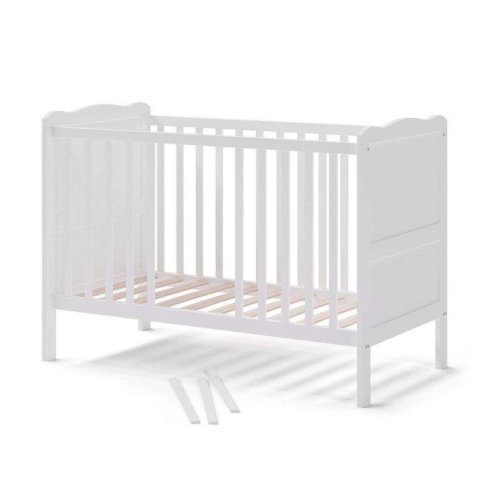 Babybett Tobi, Weiß/Weiß, 60x120 cm