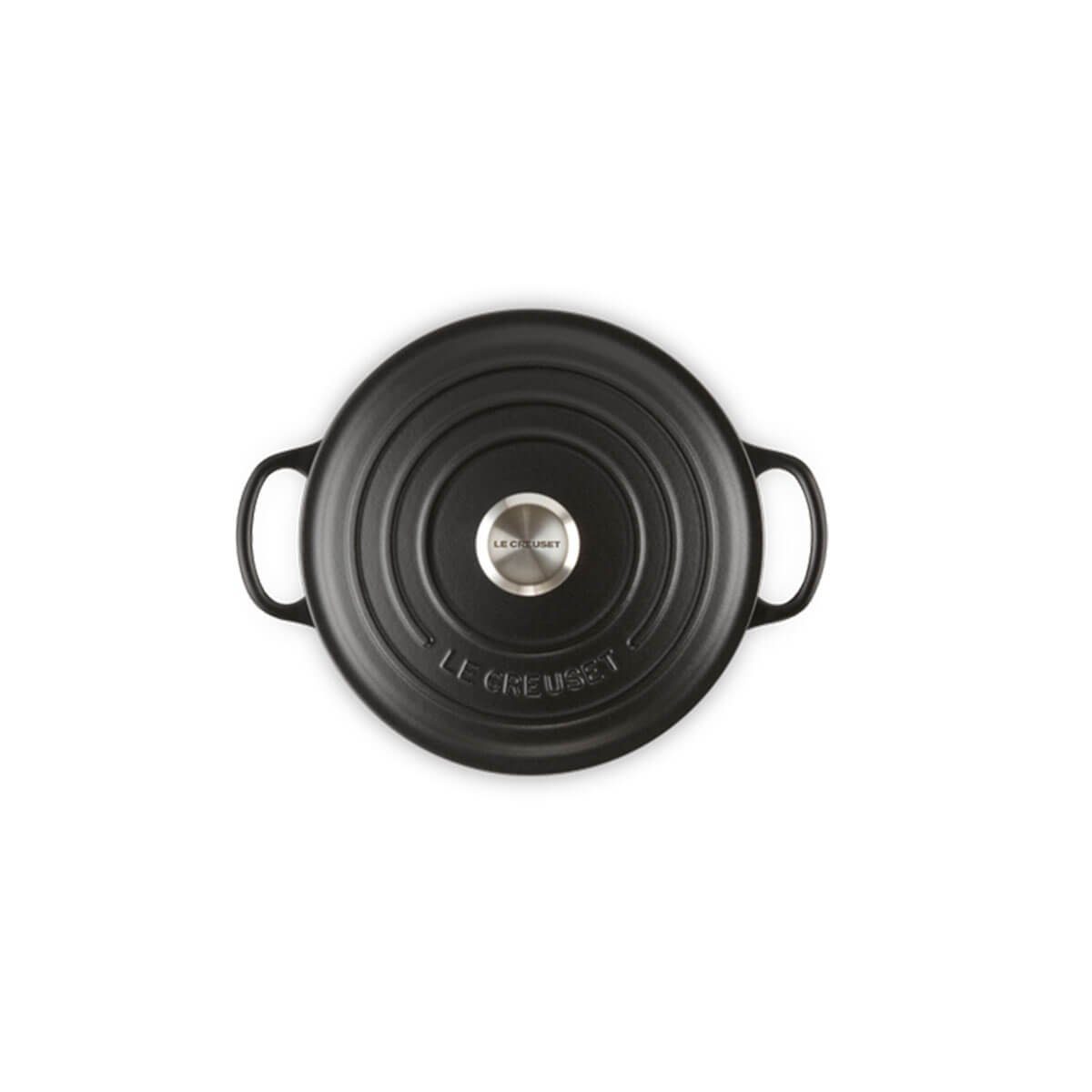 LE CREUSET Bräter schwarz cm rund 20 Signature Creuset Le Bräter