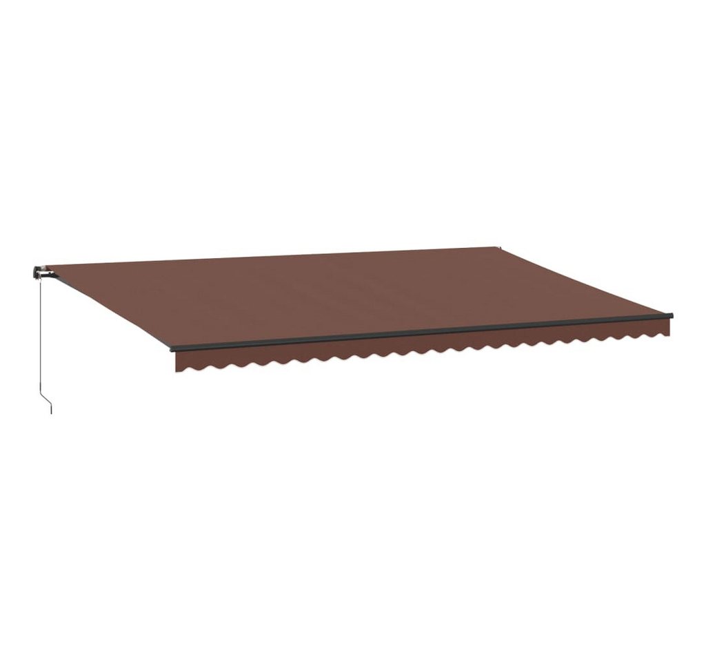 Thumbnail - vidaXL Markise Markise Manuell mit LEDs Braun 600x350 cm