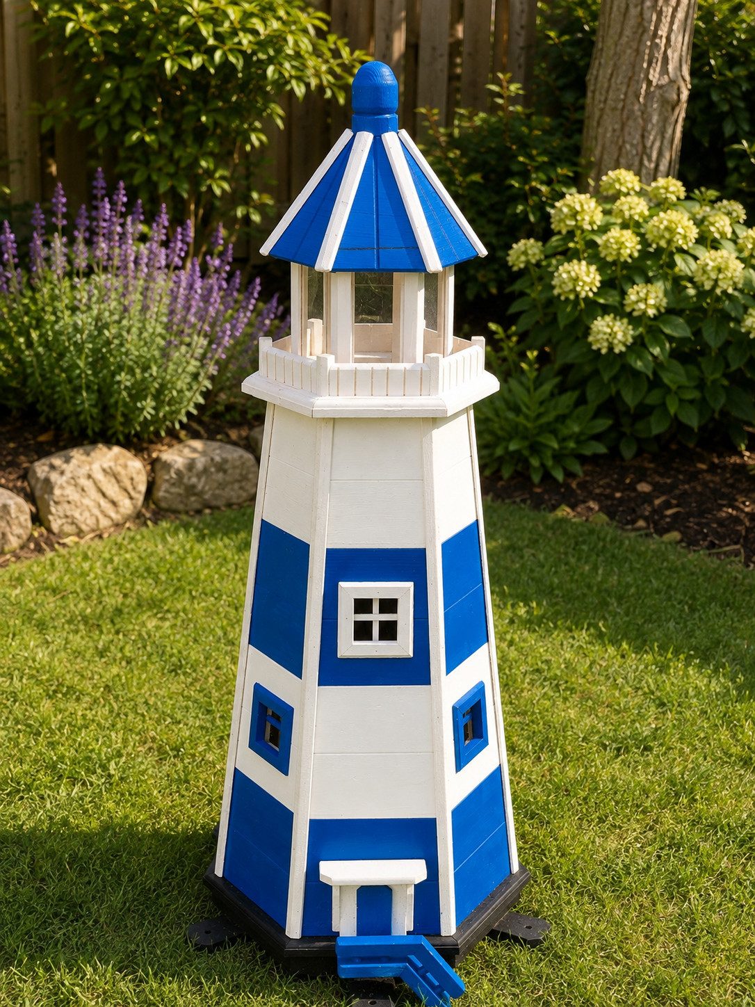 Holzdekoladen Dekofigur Holz Leuchtturm XL