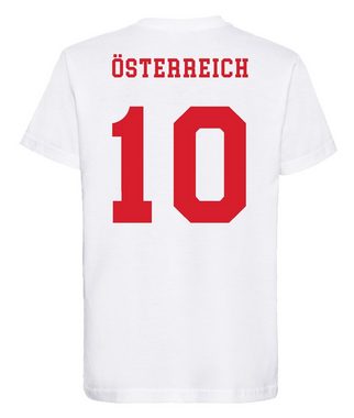 Youth Designz T-Shirt Österreich Kinder T-Shirt im Fußball Trikot Look mit trendigem Motiv