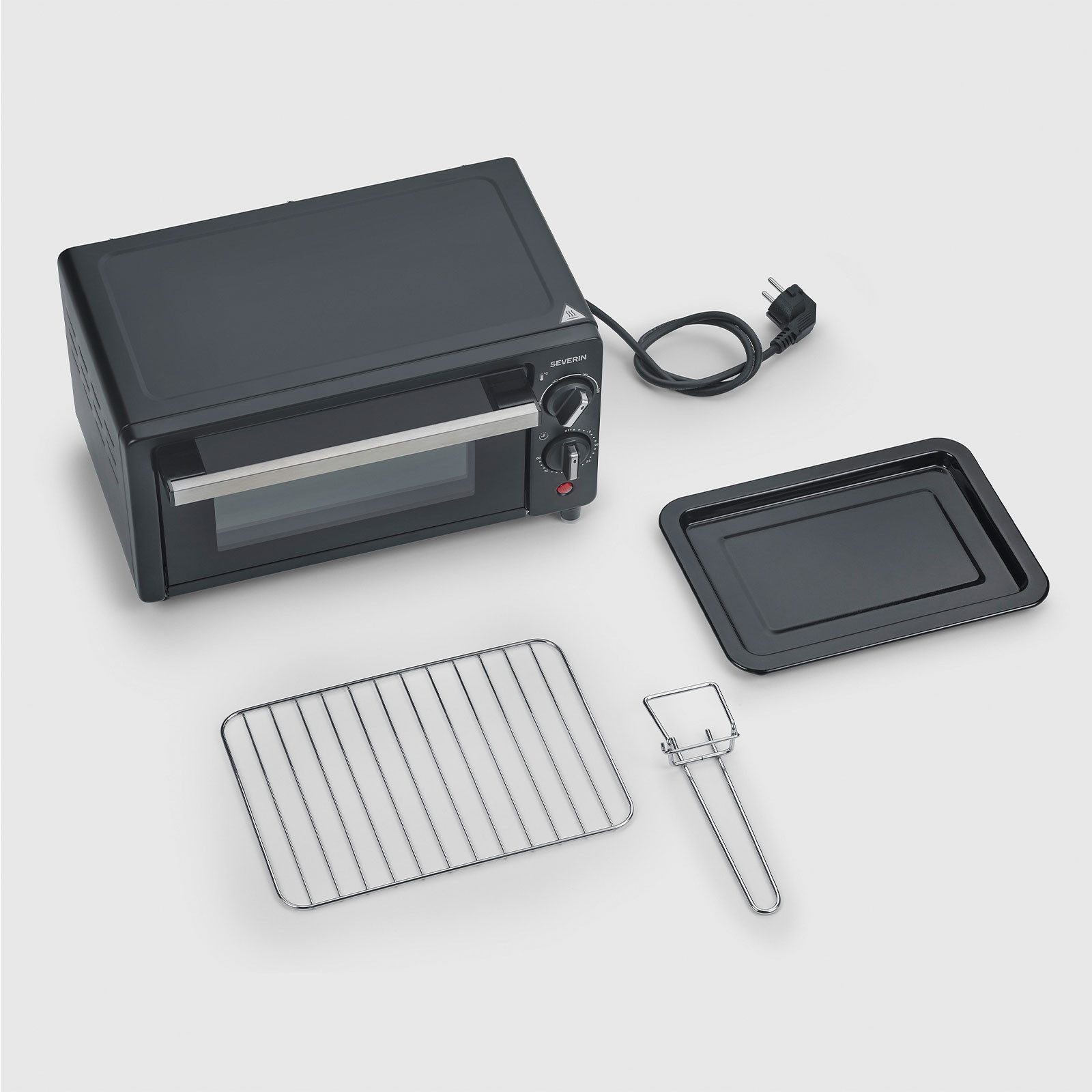 Severin Minibackofen TO 2062, Kompakter 9-Liter Toastofen mit Timer und Temperaturregelung