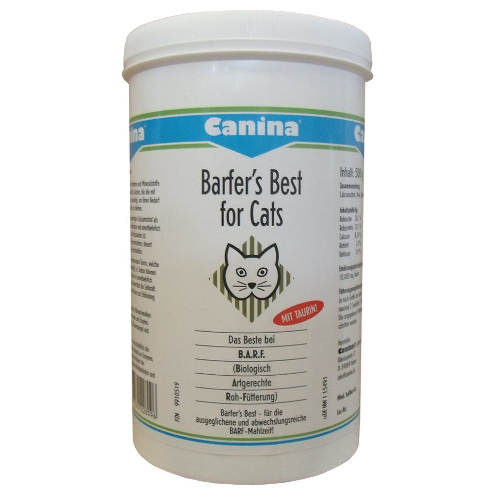 Canina Barfers Best für Katzen 500 g, Nahrungsergänzungsmittel für: Katze