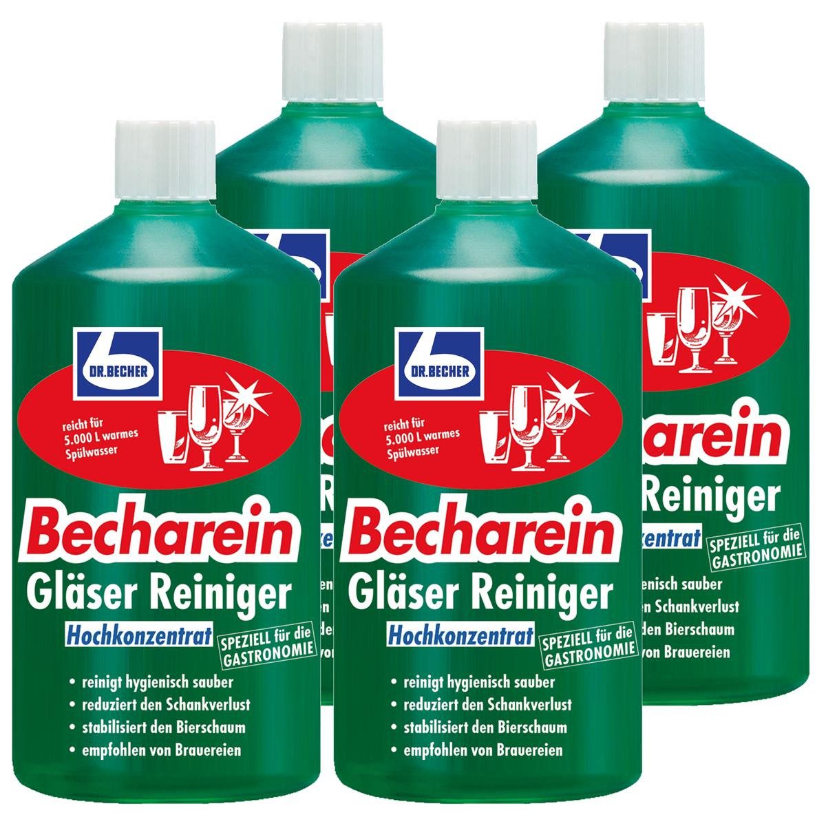 Dr. Becher Dr. Becher Becharein Стекло Reiniger Hochkonzentrat 1L (4er Pack) Glasreiniger