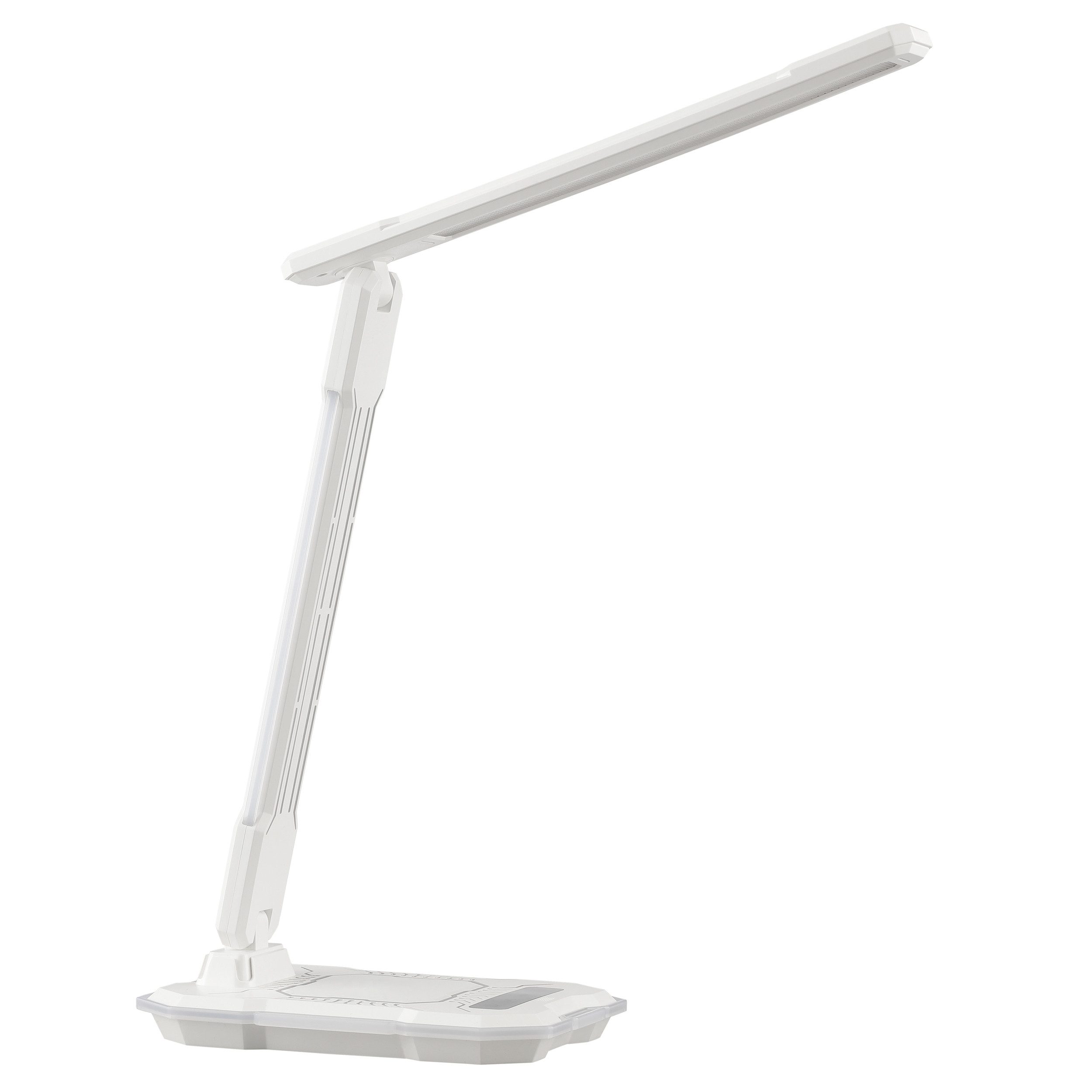 Brilliant LED Schreibtischlampe Cyberglow, Dimmfunktion, Farbwechsel, RGB, USB-Ladefunktion, LED fest integriert, warmweiß - kaltweiß, 720 lm, 3000-5000K, RGB, Wireless Charging, 31x18 cm
