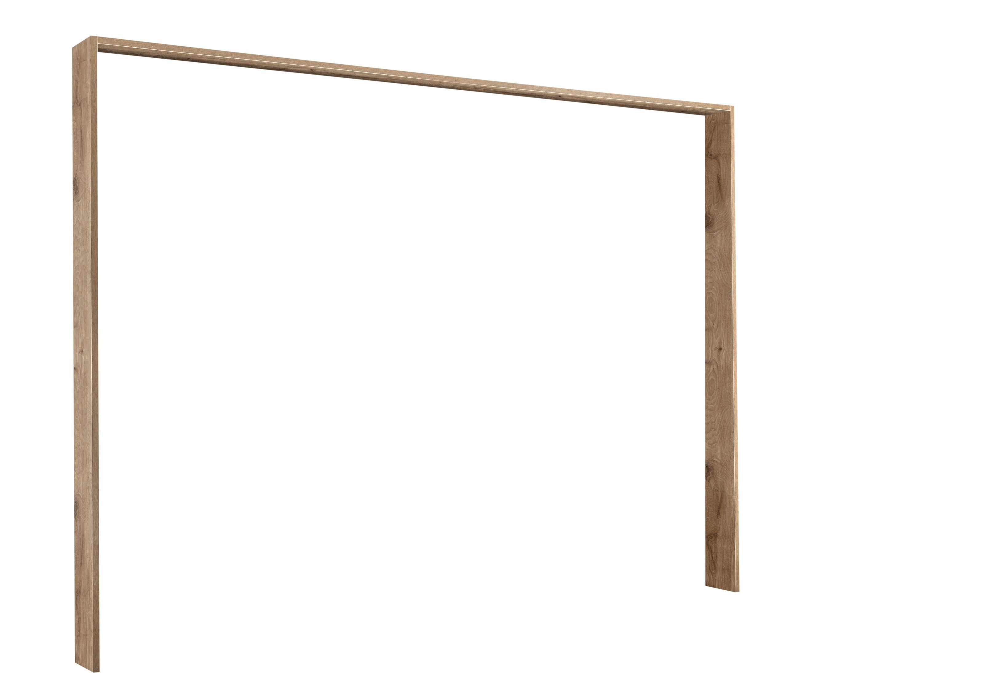 PREISBRECHER Passepartout Leo in Viking Oak hell / Weiß, Melamin - 279x229,4x23cm (BxHxT)