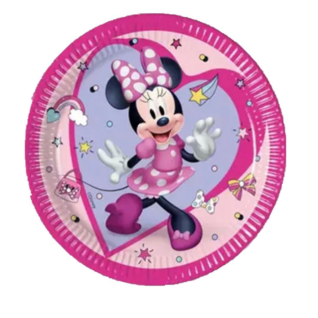 Minnie Geburtstag Deko 36tlg. Disney Kinder Minnie Disney Einweggeschirr-Set (36-tlg) Maus Mouse Set