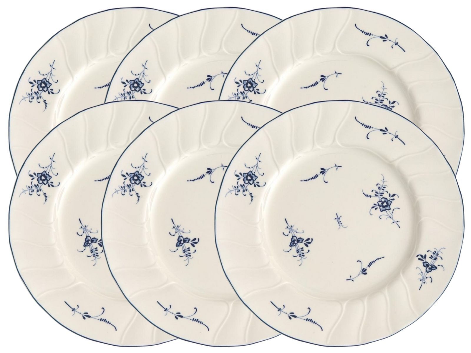 Villeroy & Boch Teller-Set Alt Luxemburg Frühstücksteller 21cm Set6, Premium Porcelain