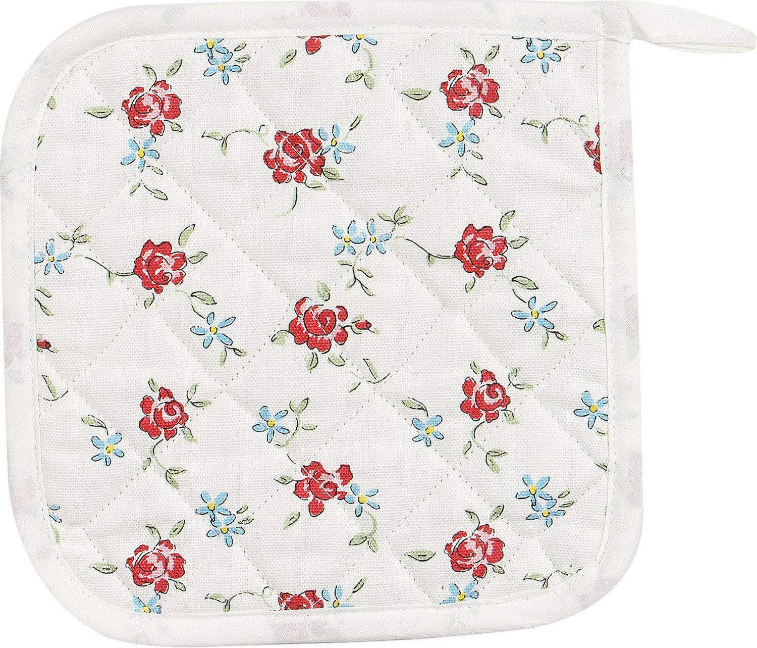 Kracht Topflappen Röschen, (2-tlg., 2-teilig), 2er Set Topflappen, wattiert, ca. 22x22 cm