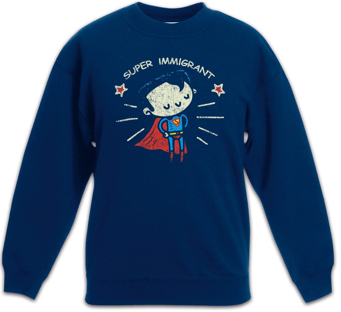 Sweatshirt Proud Immigrant Kinderpullover Super Refugee Einwanderer Man