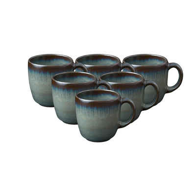 like. by Villeroy & Boch Tasse Lave Kaffeetassen 190 ml 6er Set, Steingut