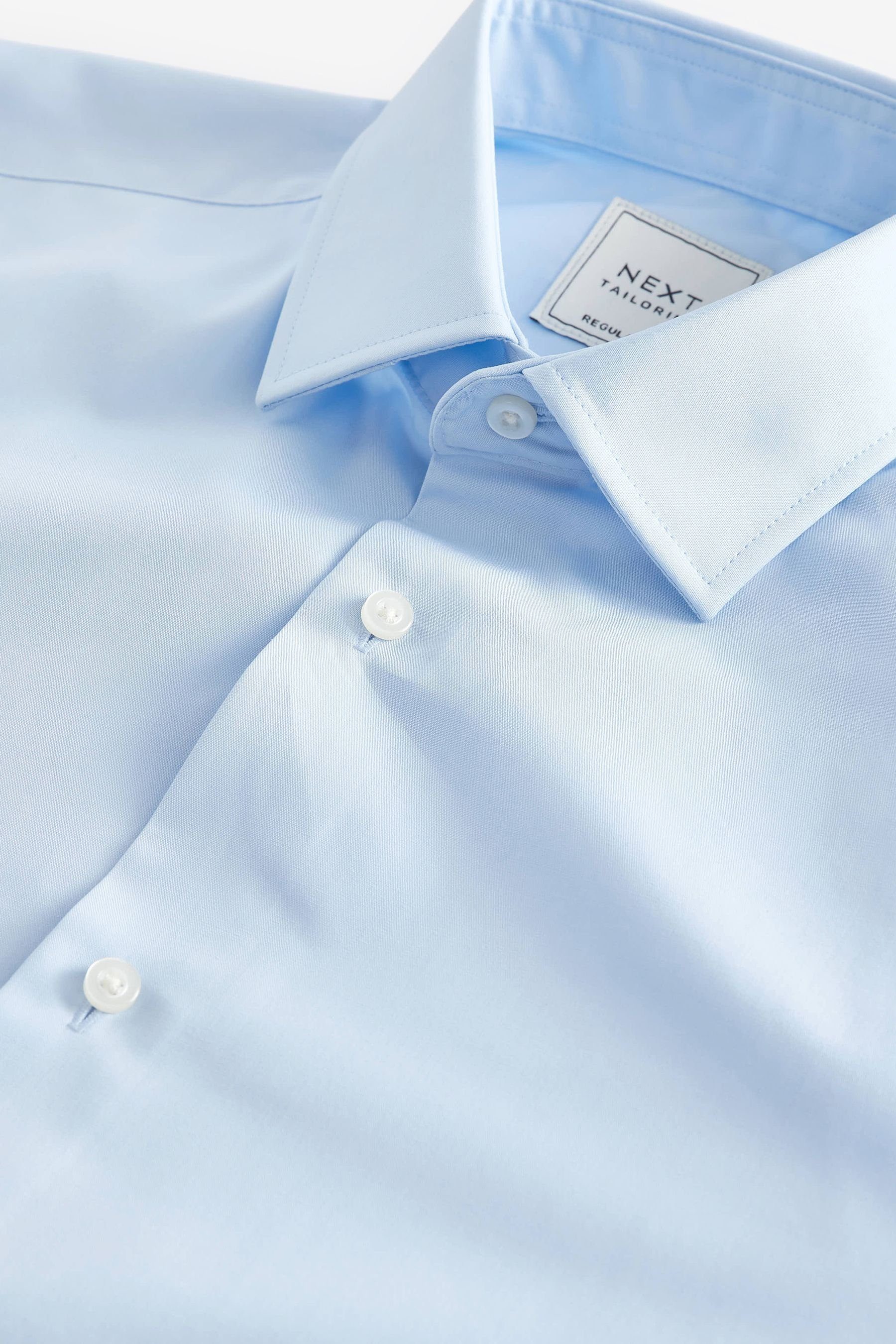 Next Businesshemd Pflegeleichtes Hemd Regular Fit, Doppelmanschette (1-tlg)