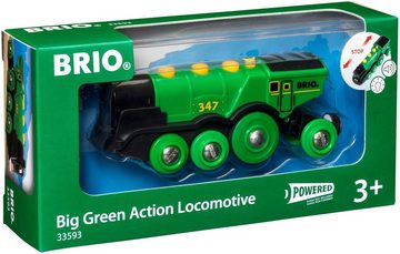 BRIO® Spielzeug-Eisenbahn BRIO® WORLD, Grüner Gustav Batterielok, mit Soundfunktion, Made in Europe, FSC® - schützt Wald - weltweit