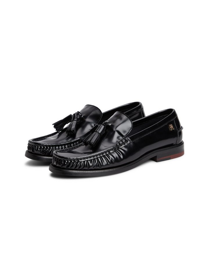 Tommy Hilfiger SQUARE TOE TASSEL LOAFER Loafer Blockabsatz, Slipper mit modischer Quaste